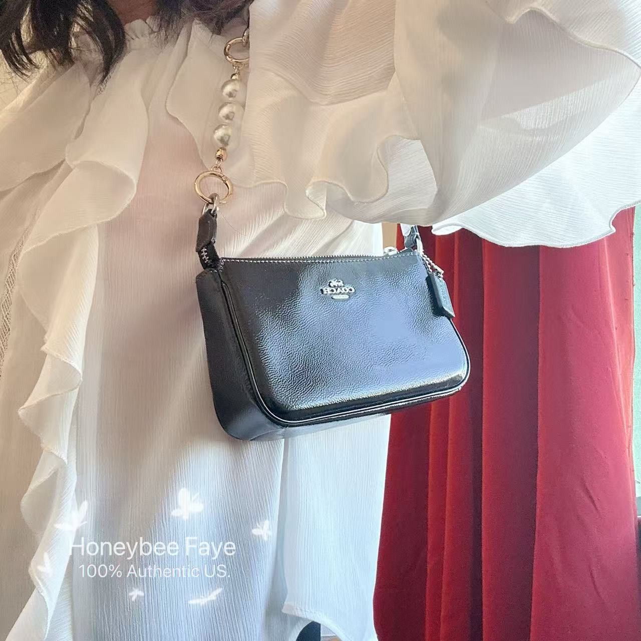 Coach Nolita 19 CW408 plus extended Pearl chain Size ONE SIZE - 3 Thumbnail
