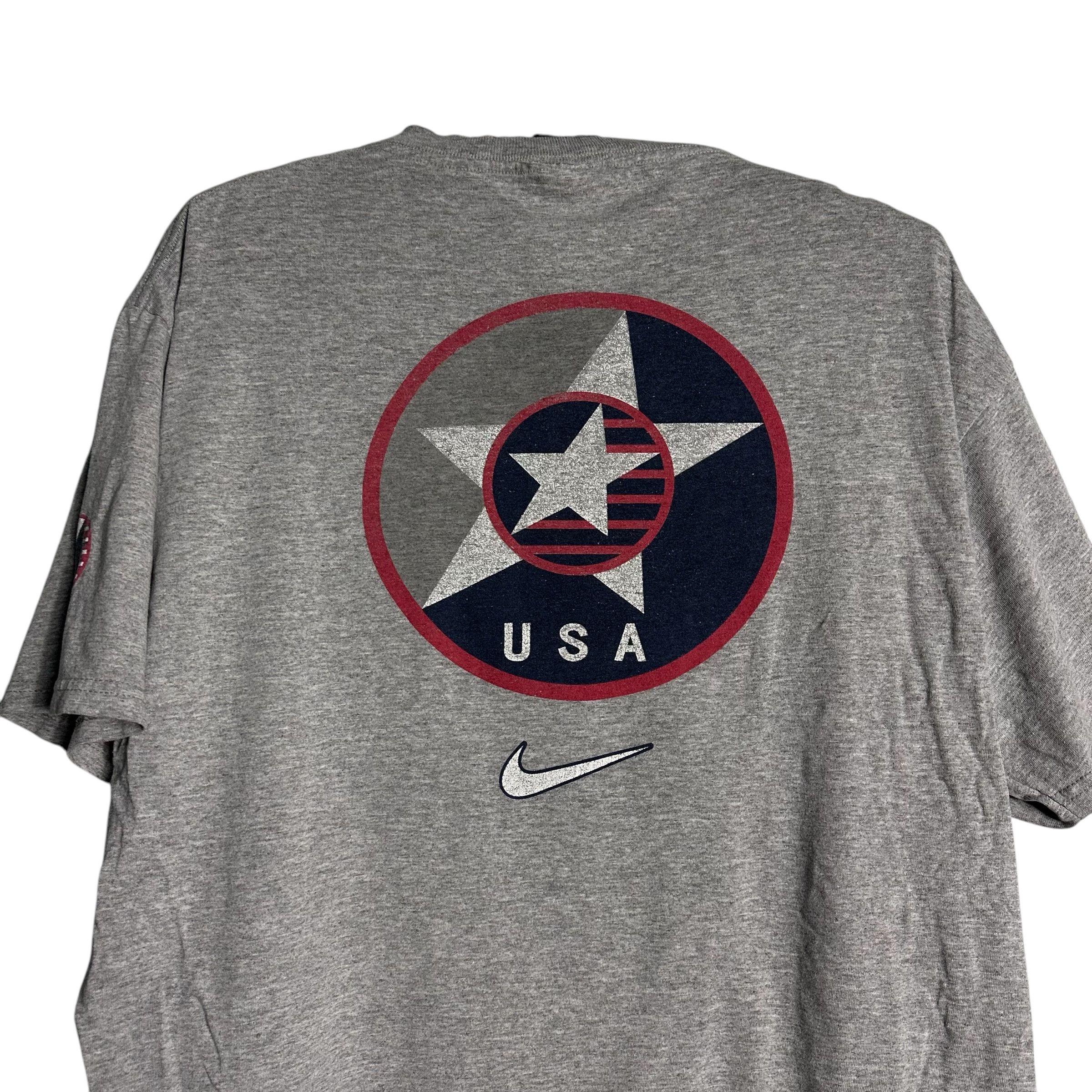Nike 🔥RARE🔥Vintage Nike USA Hockey Spell Out T-shirt Size US M / EU 48-50 / 2 - 2 Thumbnail