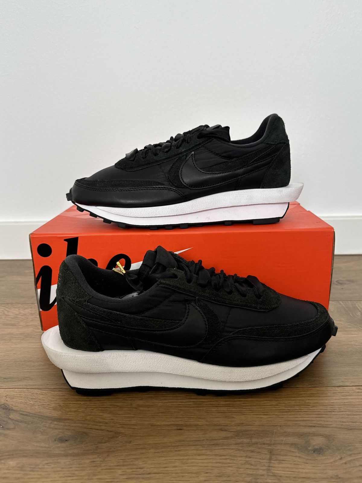Nike × Sacai Nike Sacai LD Waffle Black Nylon Size US 8 / EU 41 - 2 Thumbnail