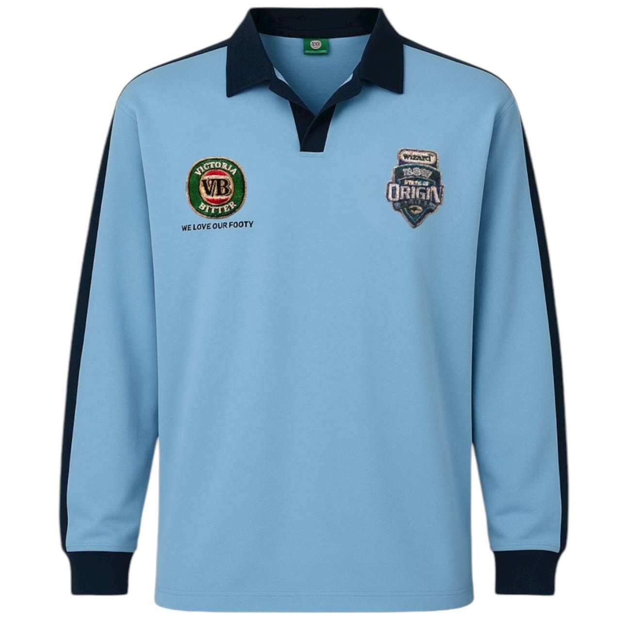 2001/04 NSW STATE OF ORIGIN BLUES VICTORIA BITTER SHIRT XL