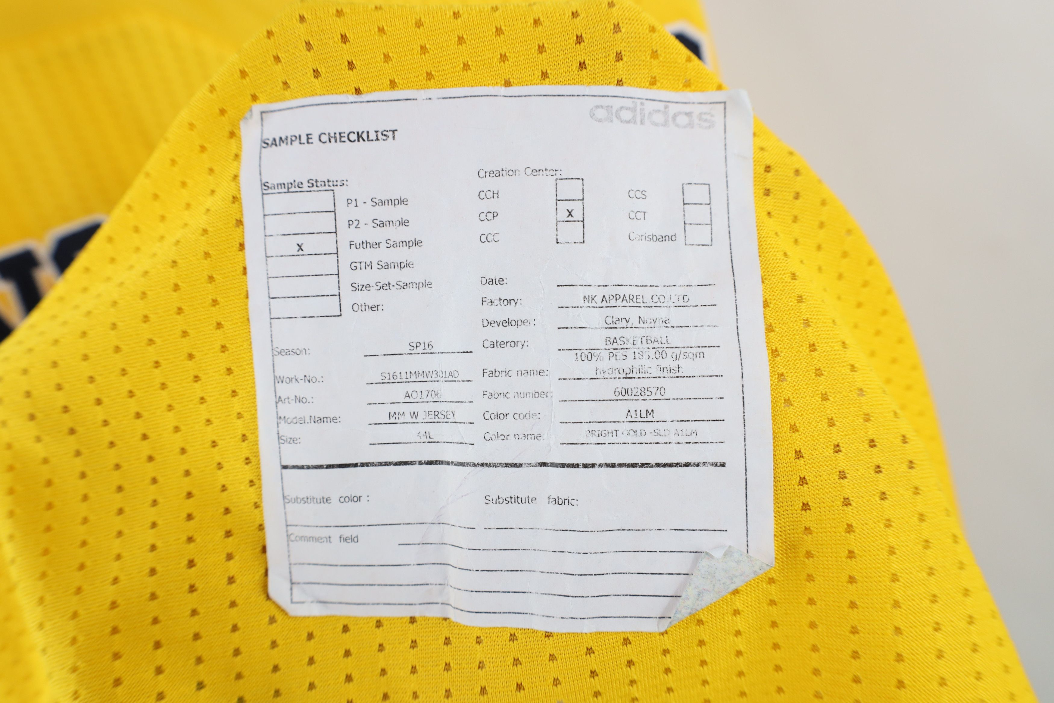 Adidas × Vintage New Sample Adidas University of Michigan Basketball Jersey Size US L / EU 52-54 / 3 - 11 Thumbnail