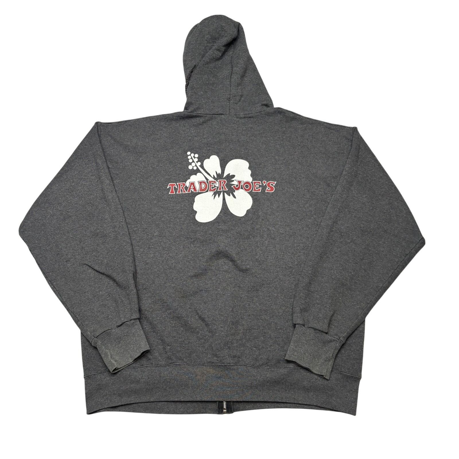 Hanes Trader Joe's Full Zip Hoodie Hawaiian Flower Large Hibiscus Size US L / EU 52-54 / 3 - 1 Thumbnail