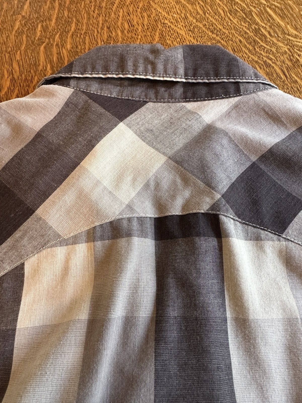 Levi's Levis White Tab Pearl Snap Long Sleeve Gray Plaid Western Size US M / EU 48-50 / 2 - 4 Thumbnail