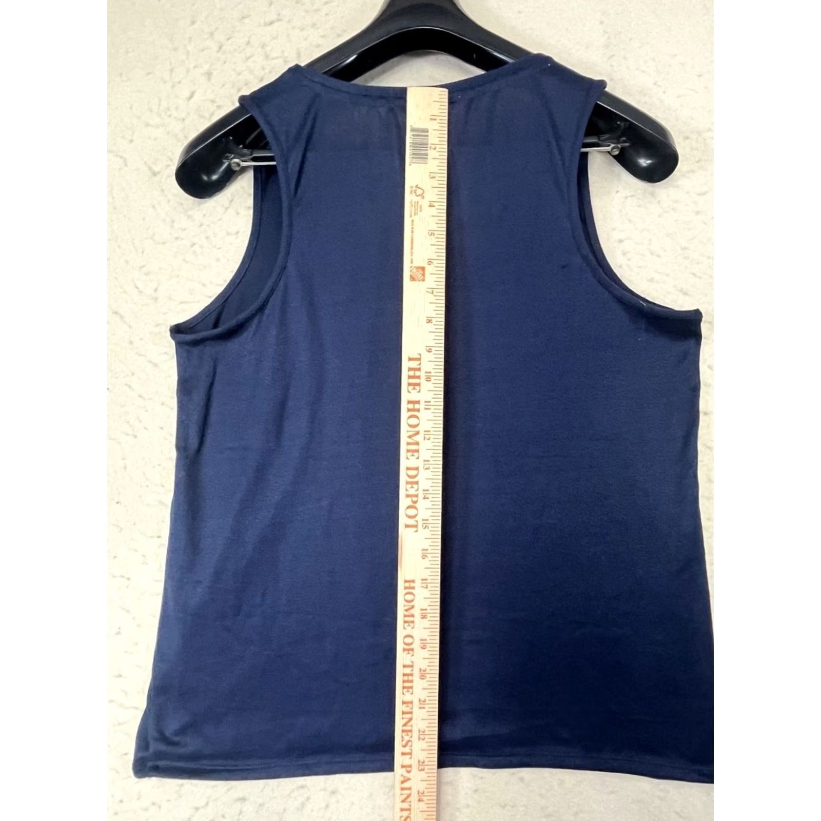 Lucky Brand Lucky Brand Womens Sleeveless Shirt Tank Blue Scoop Neck Cotton Blend M Medium See Pics Size M / US 6-8 / IT 42-44 - 4 Thumbnail