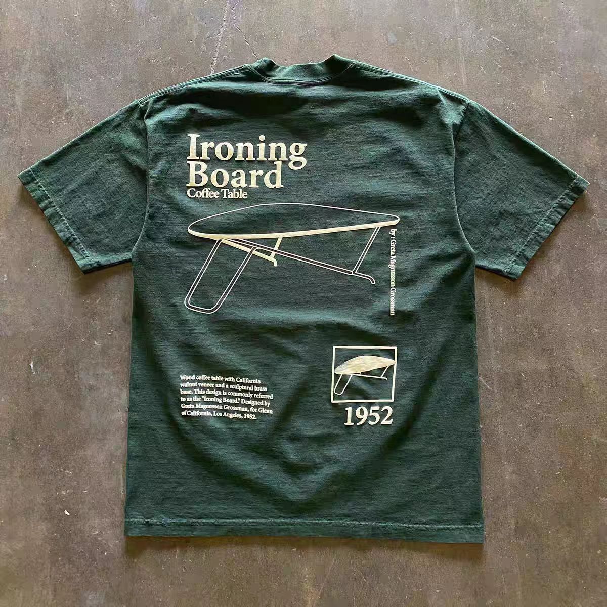 Japanese Brand × Vintage Green washed vintage table print cotton t-shirt Size US M / EU 48-50 / 2 - 1 Thumbnail