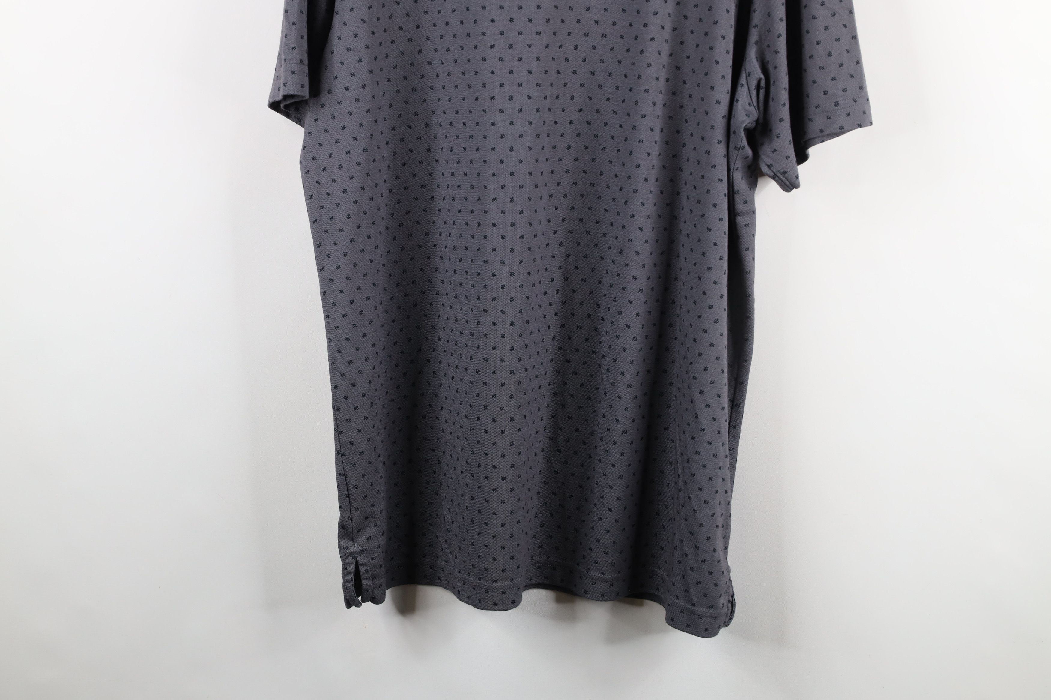 TravisMathew × Vintage Travis Mathew Geometric Knit Collared Golf POlo Shirt Gray Size US XL / EU 56 / 4 - 10 Thumbnail
