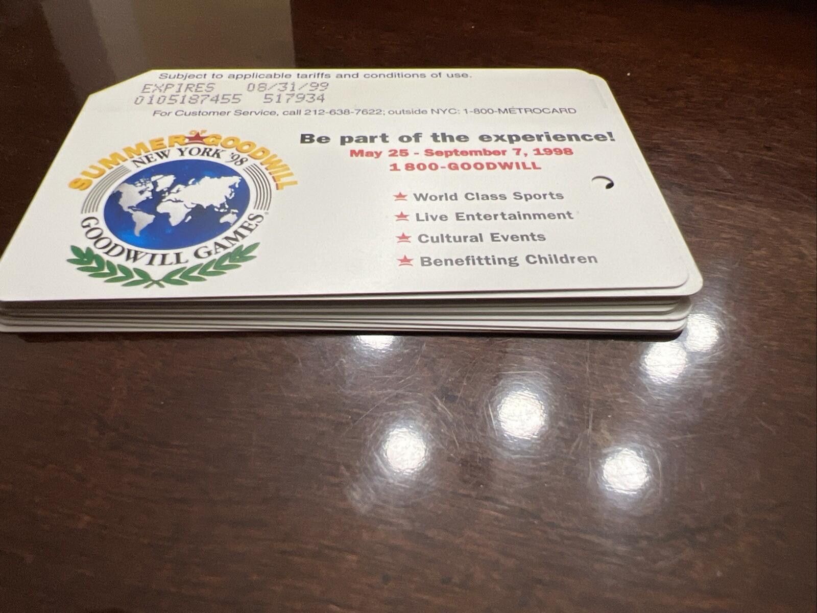 Other Rare Metrocard Summer Goodwill games Part of the Experience Size ONE SIZE - 3 Thumbnail