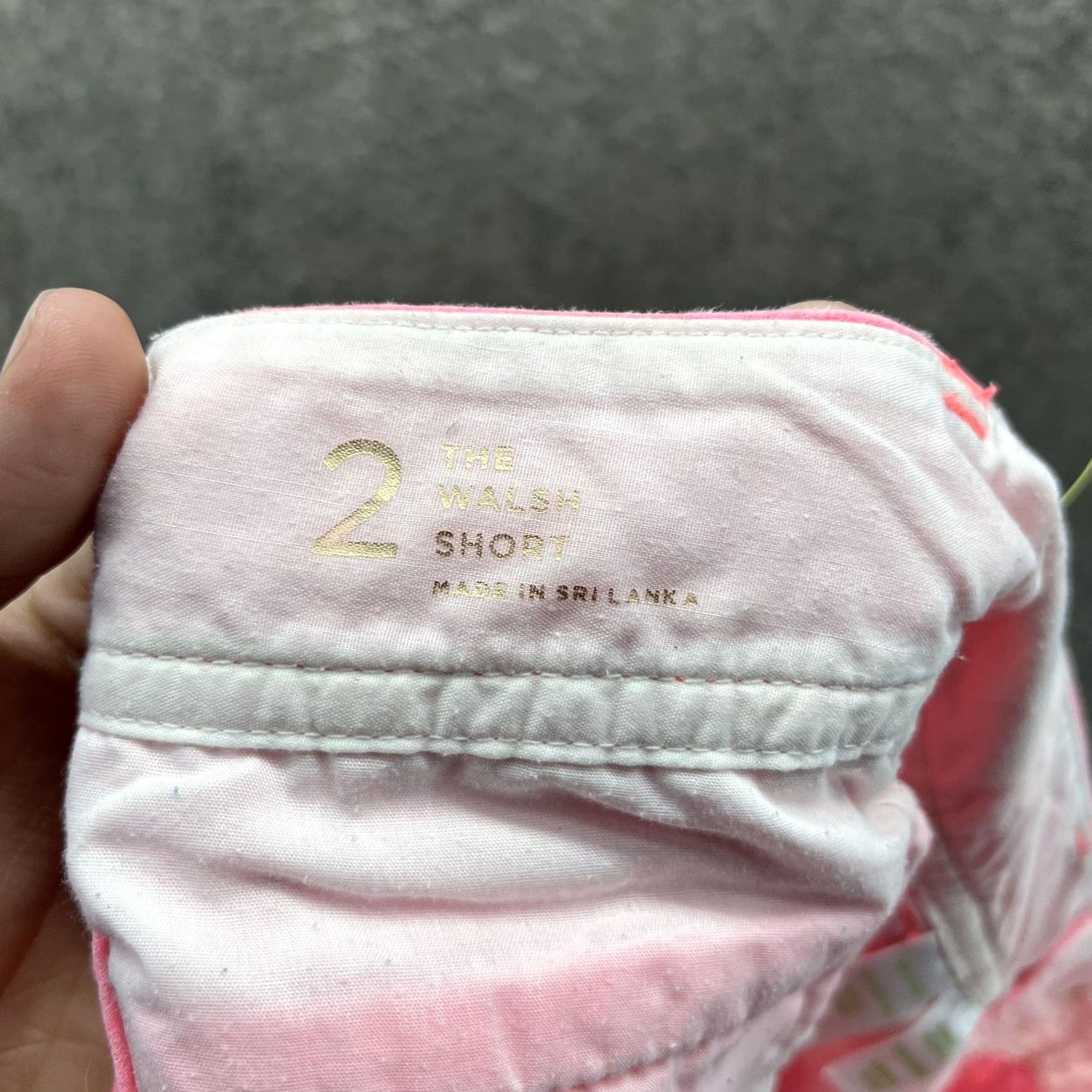 Lilly Pulitzer VINTAGE Lilly Pulitzer Shorts Womens 2 Walsh Seersucker Chino Pink Casual Summer Womens Size 26" / US 2 / IT 38 - 6 Thumbnail