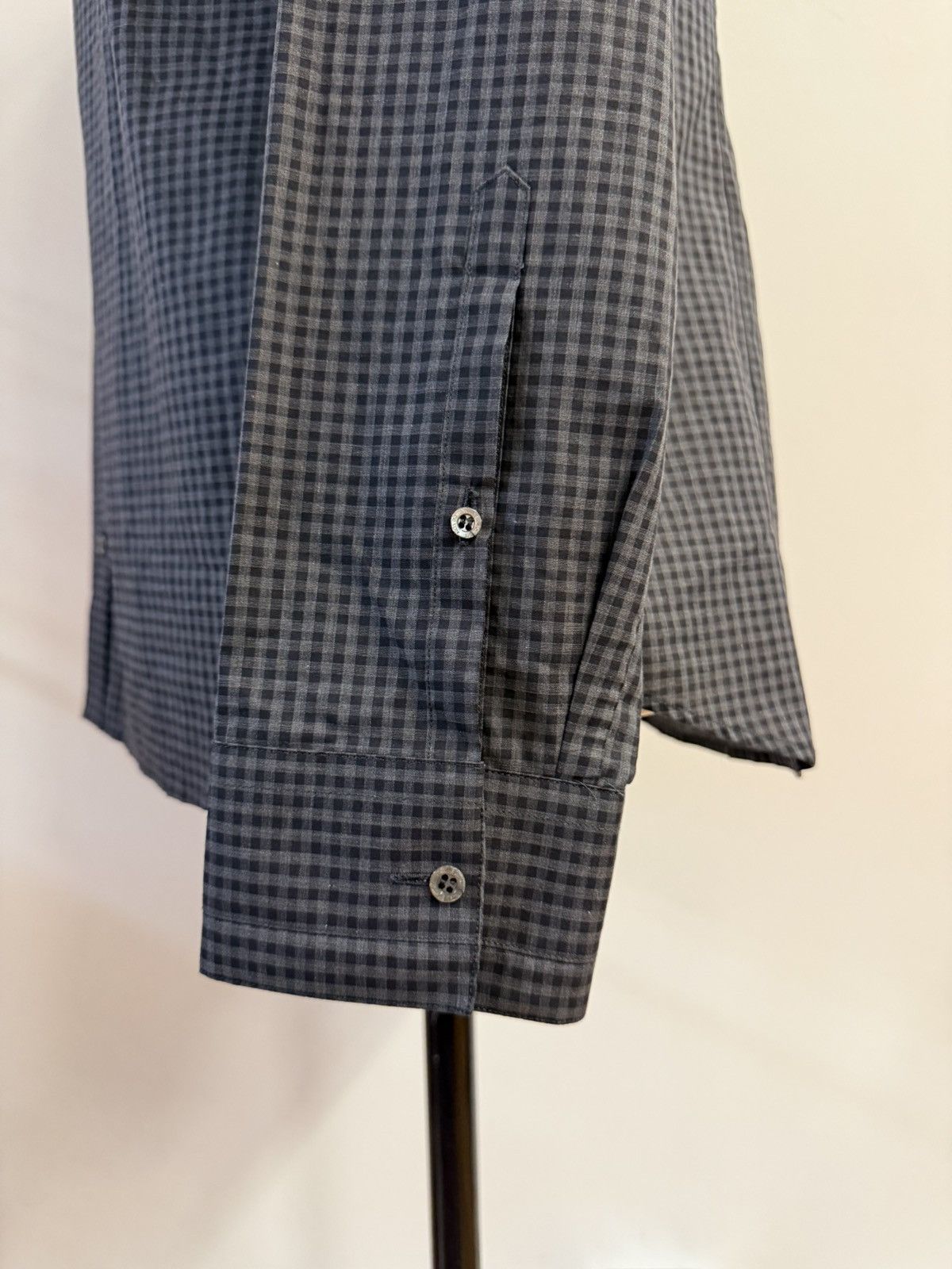 Neil Barrett NEIL BARRETT Military Utility Shirt-Dark Charcoal Gingham XL Size US XL / EU 56 / 4 - 9 Thumbnail