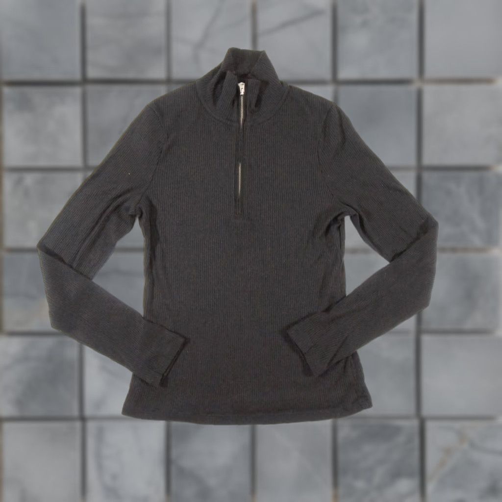Rag & Bone rag & bone Rag & Bone Sweater Womens Medium Black Half Zip Pullover Ribbed Knit Ladies Size M / US 6-8 / IT 42-44 - 1 Thumbnail