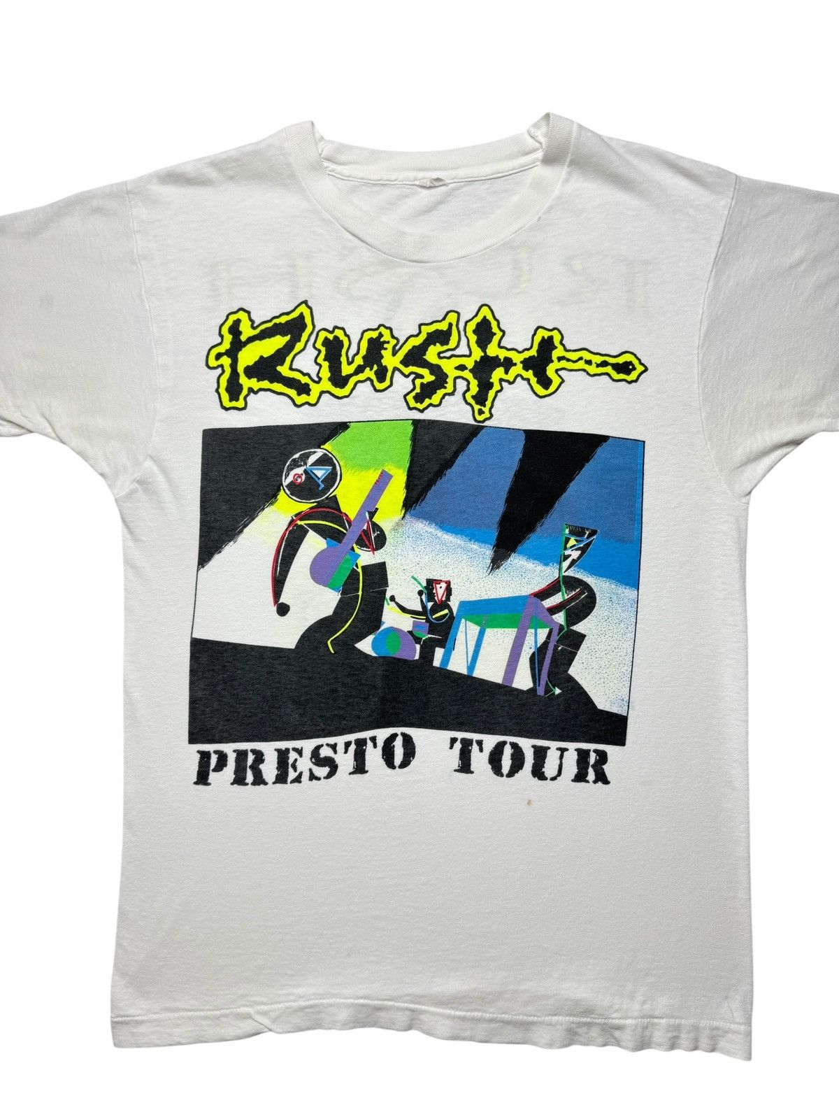 Vintage Vintage 1990 Rush Presto Tour Band Tee Shirt Size US M / EU 48-50 / 2 - 2 Thumbnail