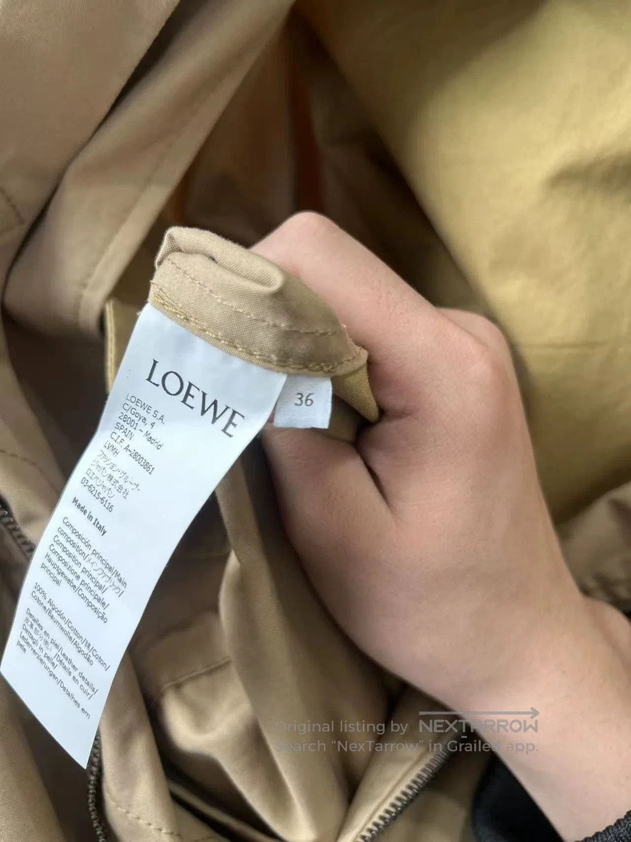 Loewe Loewe Leather Patch Pocket Trench Coat. Size US S / EU 44-46 / 1 - 5 Thumbnail