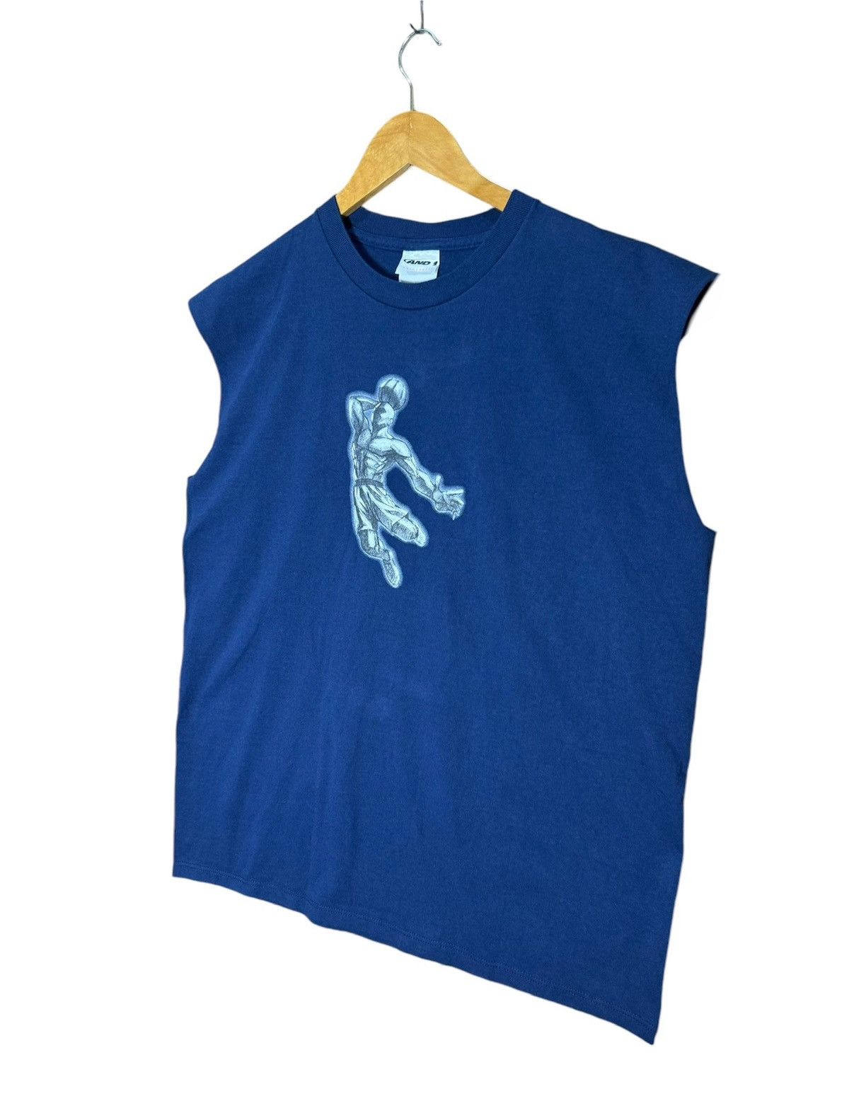 NBA × Vintage Vintage And1 Basketball Sleeveless T- Shirt Size US L / EU 52-54 / 3 - 3 Thumbnail