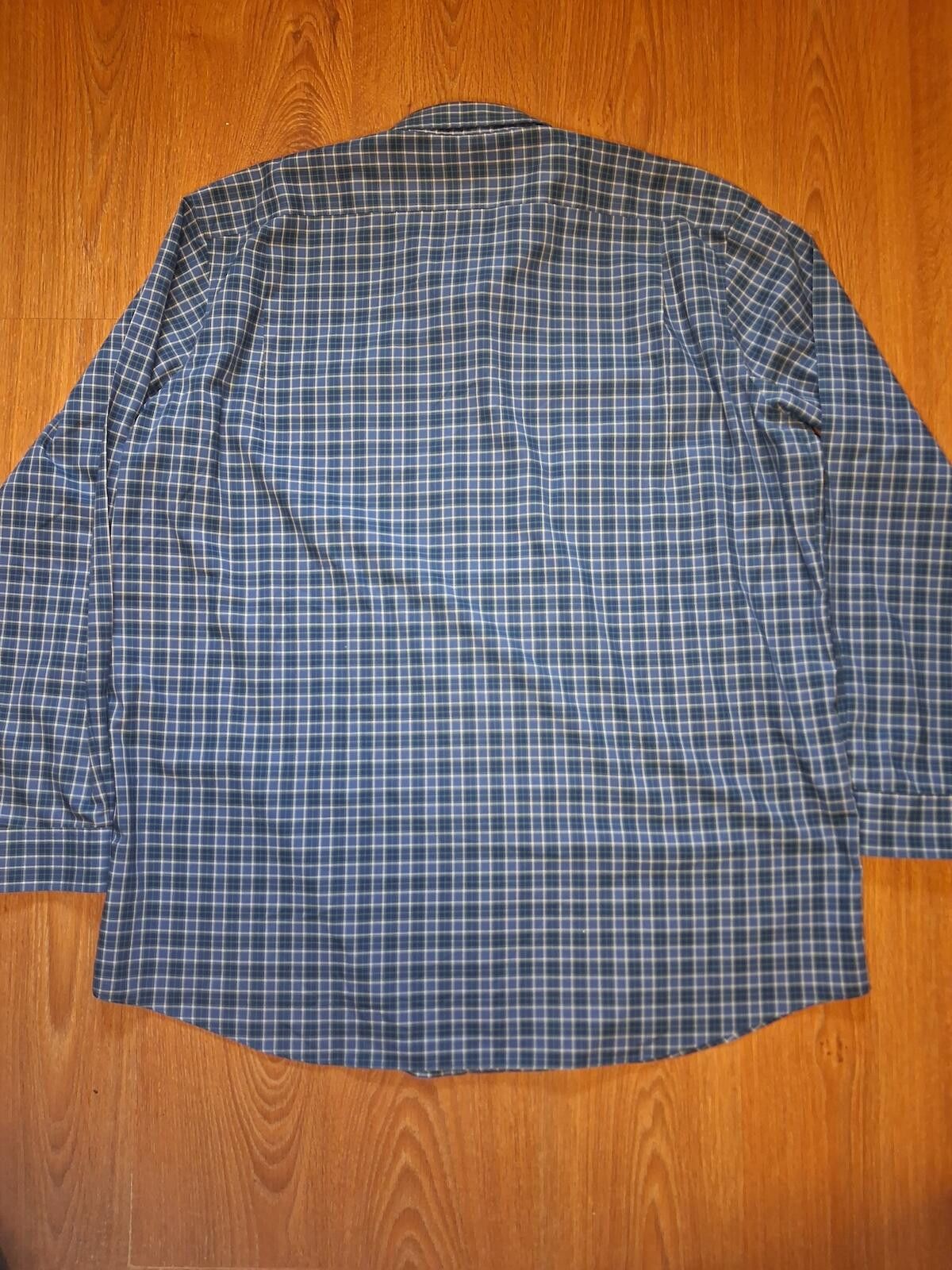 L.L. Bean LL Bean Button Up Shirt Mens 2XLT Blue Plaid 100% Cotton Size US XXL / EU 58 / 5 - 8 Thumbnail