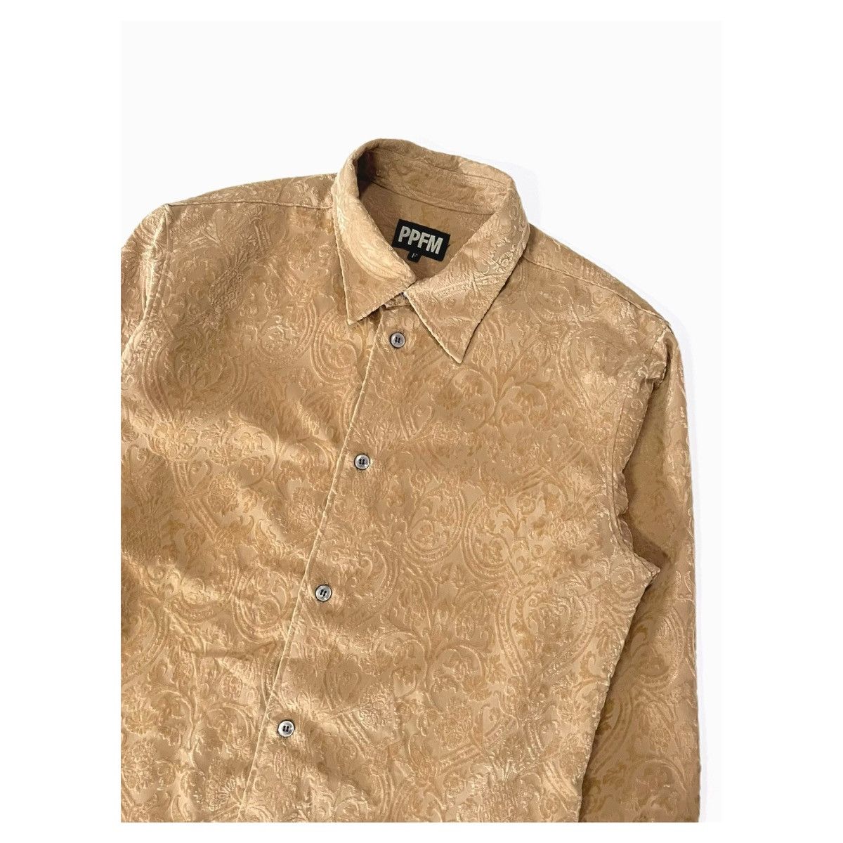 PPFM PPFM Velvet Fabric Shirt Size US M / EU 48-50 / 2 - 2 Thumbnail