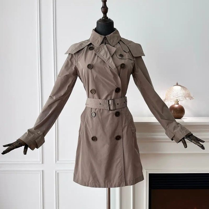 Burberry Burberry Women's Khaki Trench Coat Size S / US 4 / IT 40 - 1 Thumbnail