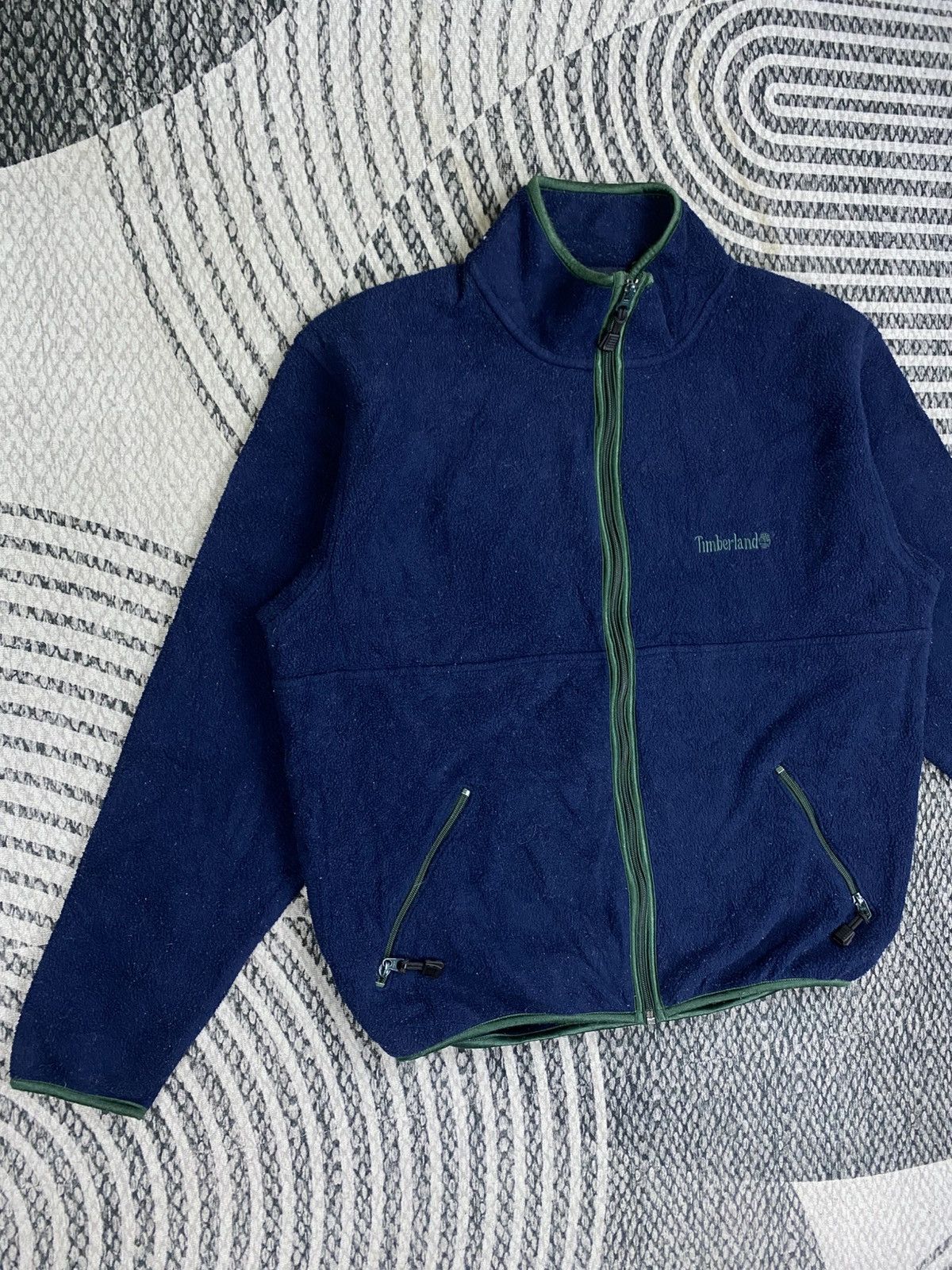 Timberland Vintage Timberland Navy Zipper Sweater Size US M / EU 48-50 / 2 - 4 Thumbnail