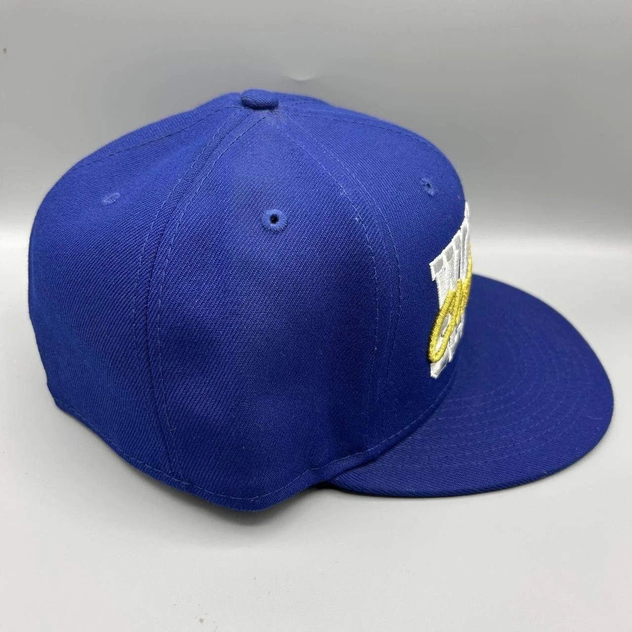 New Era Los Angeles LA Dodgers Hat Men 7 5/8 Blue MLB Fitted Cap Size ONE SIZE - 7 Thumbnail