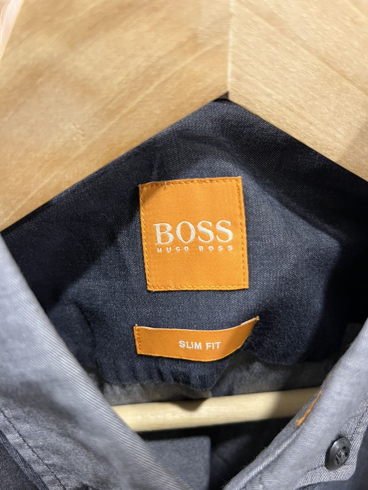 Hugo Boss Hugo Boss Shirt Gray Stripel Oxford Cotton Button Up Mens Size US L / EU 52-54 / 3 - 4 Thumbnail