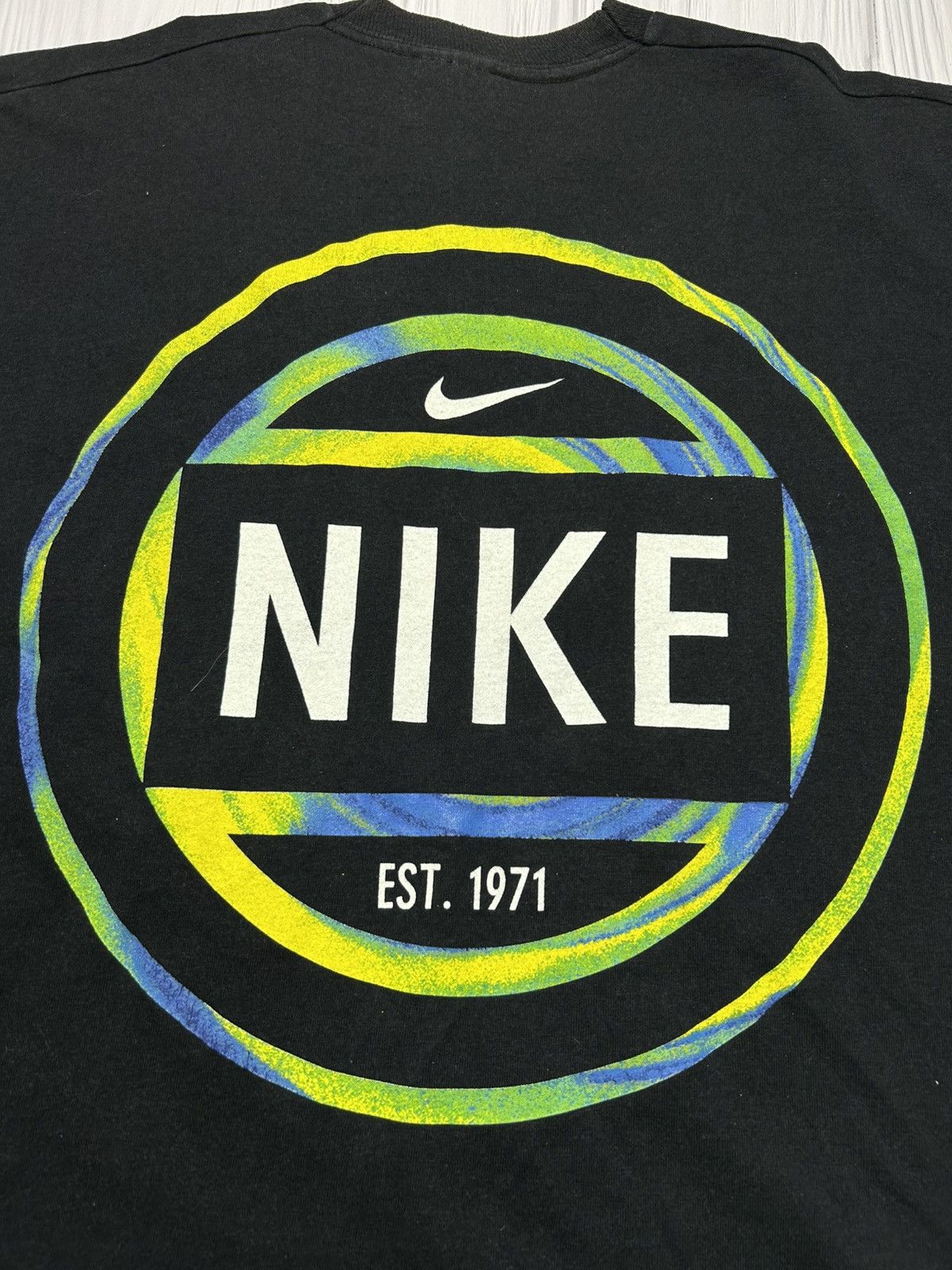 Nike Hype Vintage Nike Center Swoosh Tee 90s Size L Size US L / EU 52-54 / 3 - 4 Thumbnail