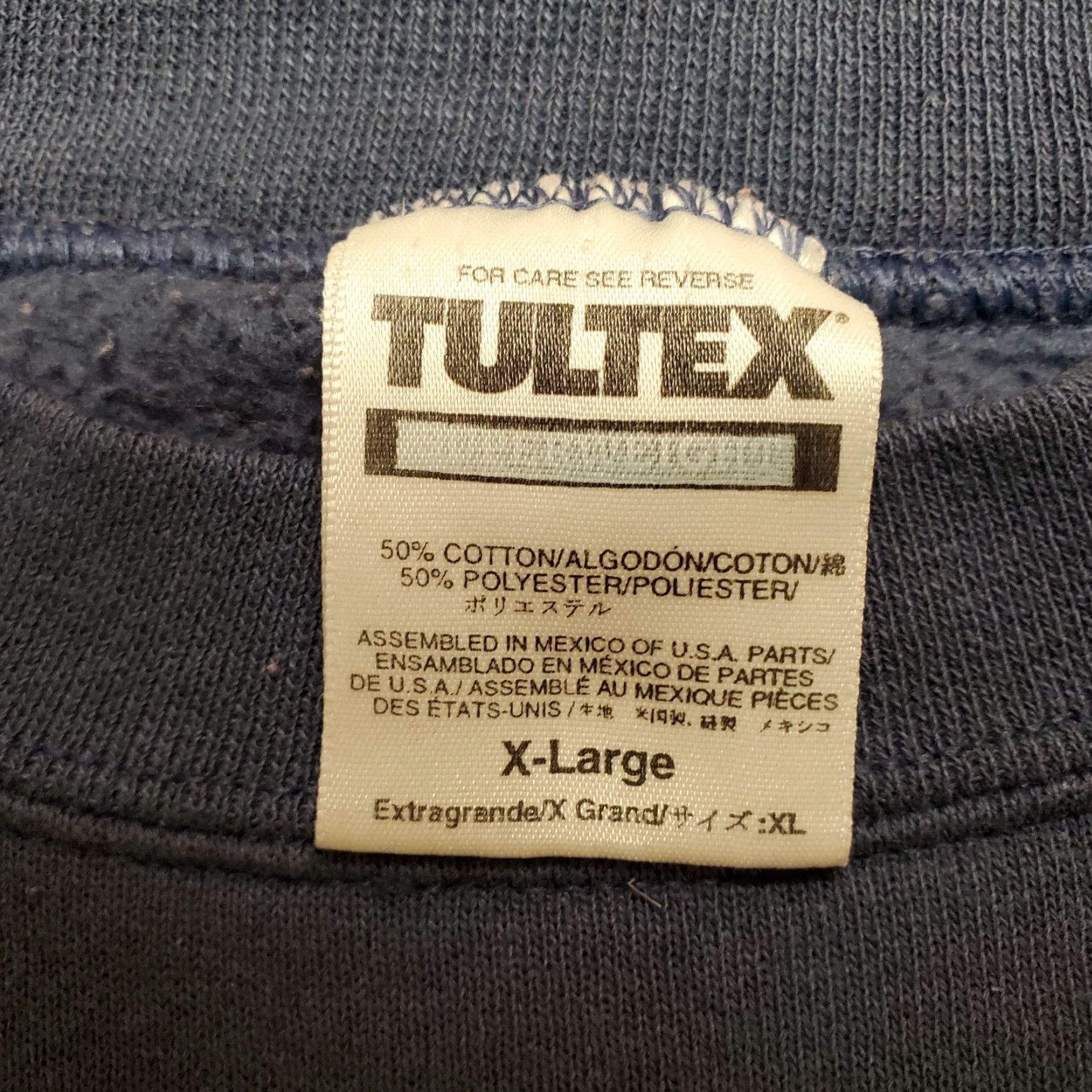 Tultex VINTAGE Sea World Sweatshirt Mens XL Blue Nature Outdoors Crewneck Made in USA Size US XL / EU 56 / 4 - 3 Thumbnail