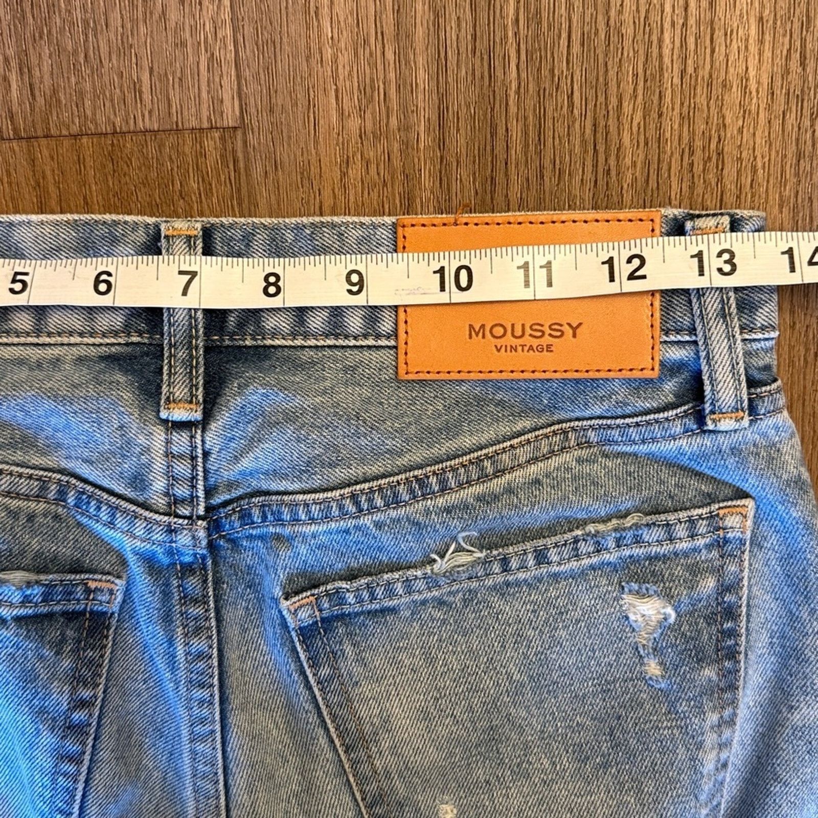 MOUSSY NWOT Moussy Vintage distressed Denim Jeans size 24 Size 24" / US 00 / IT 34 - 7 Thumbnail
