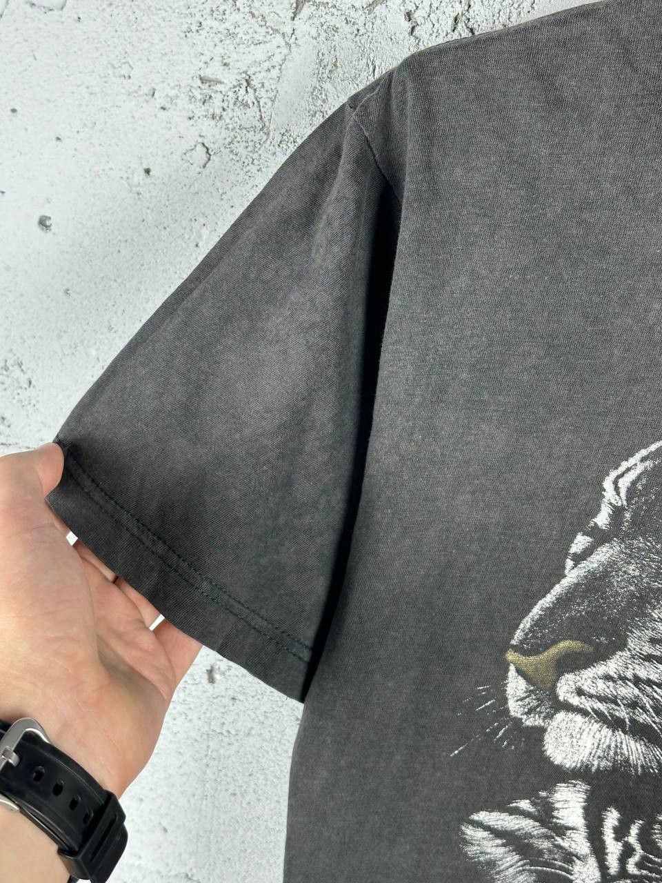 Vintage 1998 VTG Tiger Graphic Print AOP Vintage Faded T Shirt Size US M / EU 48-50 / 2 - 6 Thumbnail