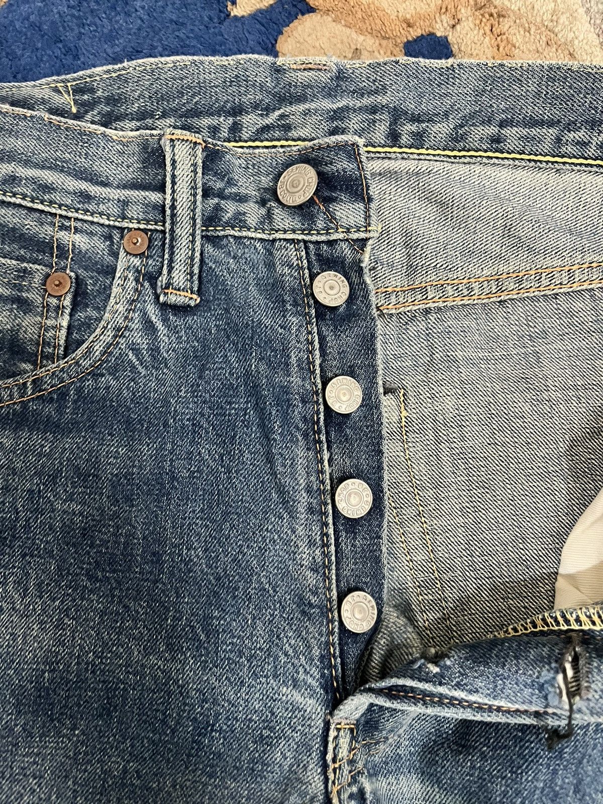 Johnbull Vintage Sewing Chop Clinic Selvedge Denim Size US 29 - 6 Thumbnail