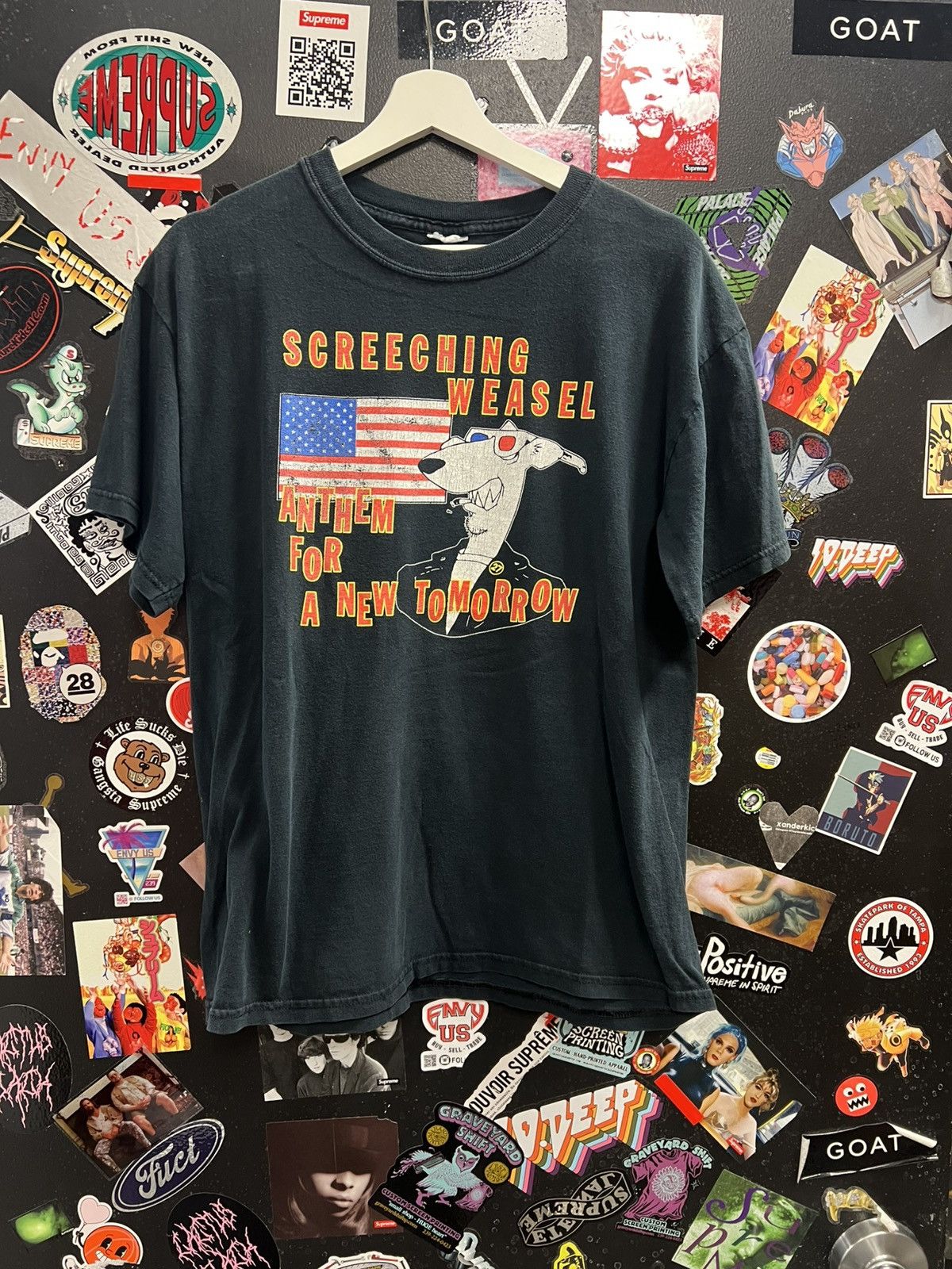 Vintage Vintage Screeching Weasel Anthem For A New Tomorrow Shirt Size US M / EU 48-50 / 2 - 1 Preview