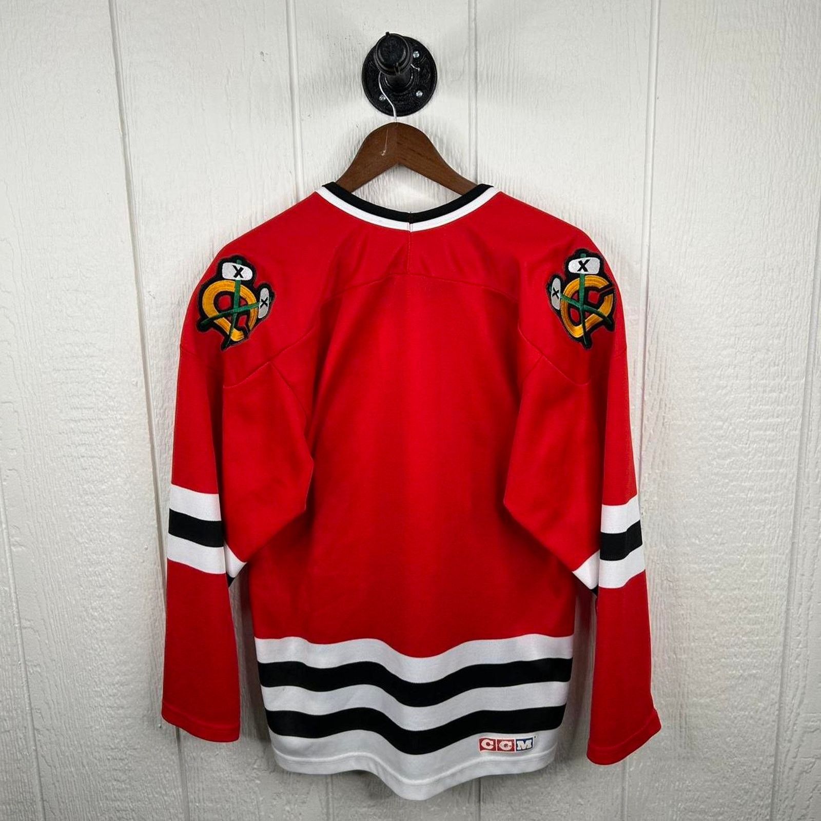 NHL Vintage 90’s Red Chicago Blackhawks Hockey NHL Jersey Large Size US L / EU 52-54 / 3 - 3 Thumbnail