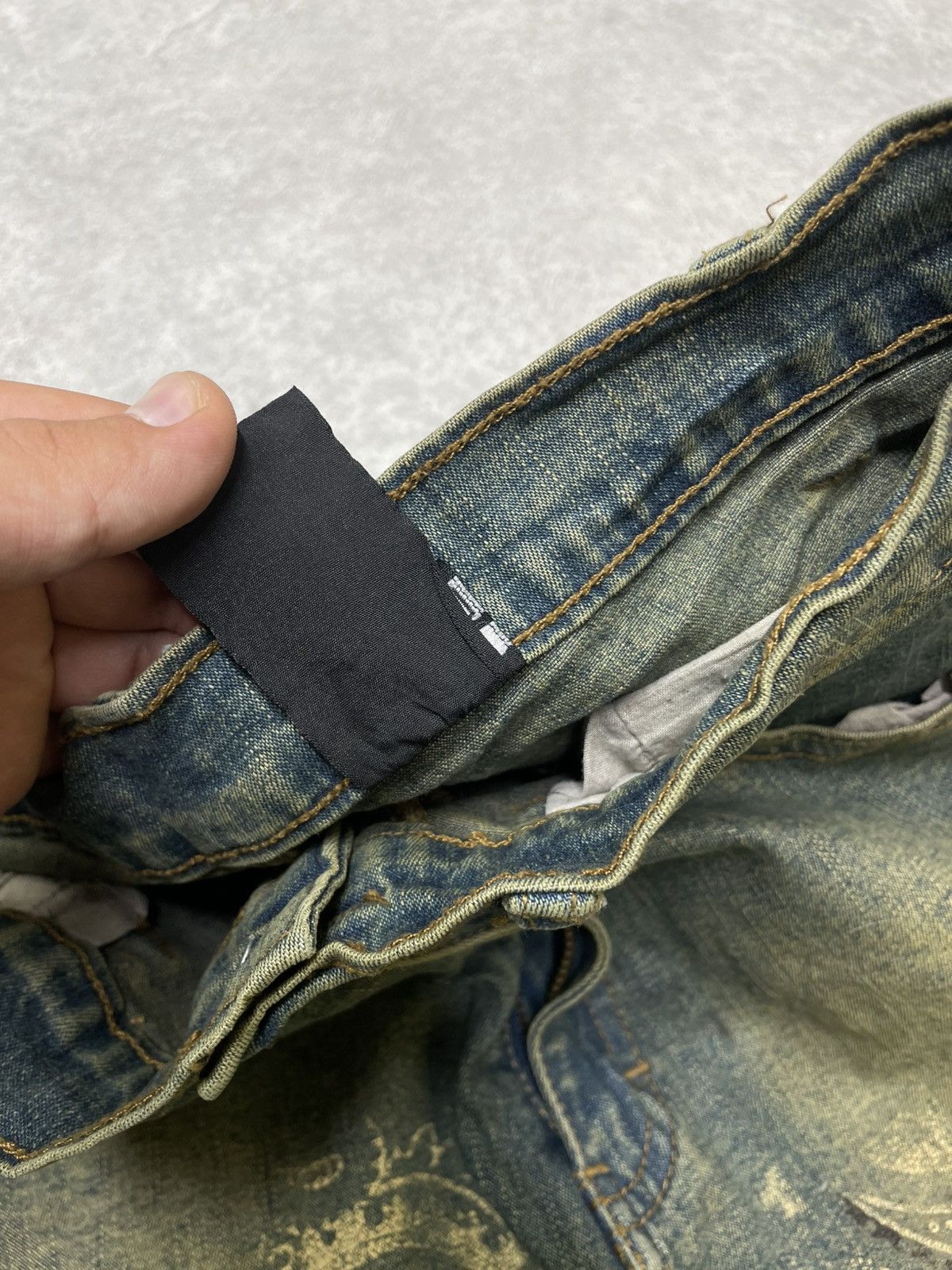 Affliction × If Six Was Nine × Le Grande Bleu (L.G.B.) Flare Ifsixwasnine Vibe Jeans LGB Cut Washed Rockstar Size US 31 - 13 Thumbnail