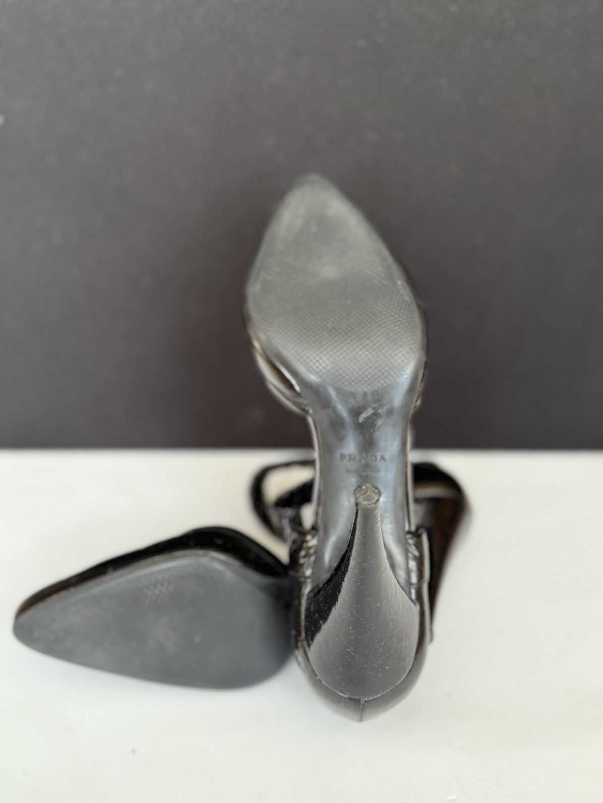 Prada Prada Black Patent Leather Heels Sizes 39 Size US 9 / IT 39 - 9 Thumbnail