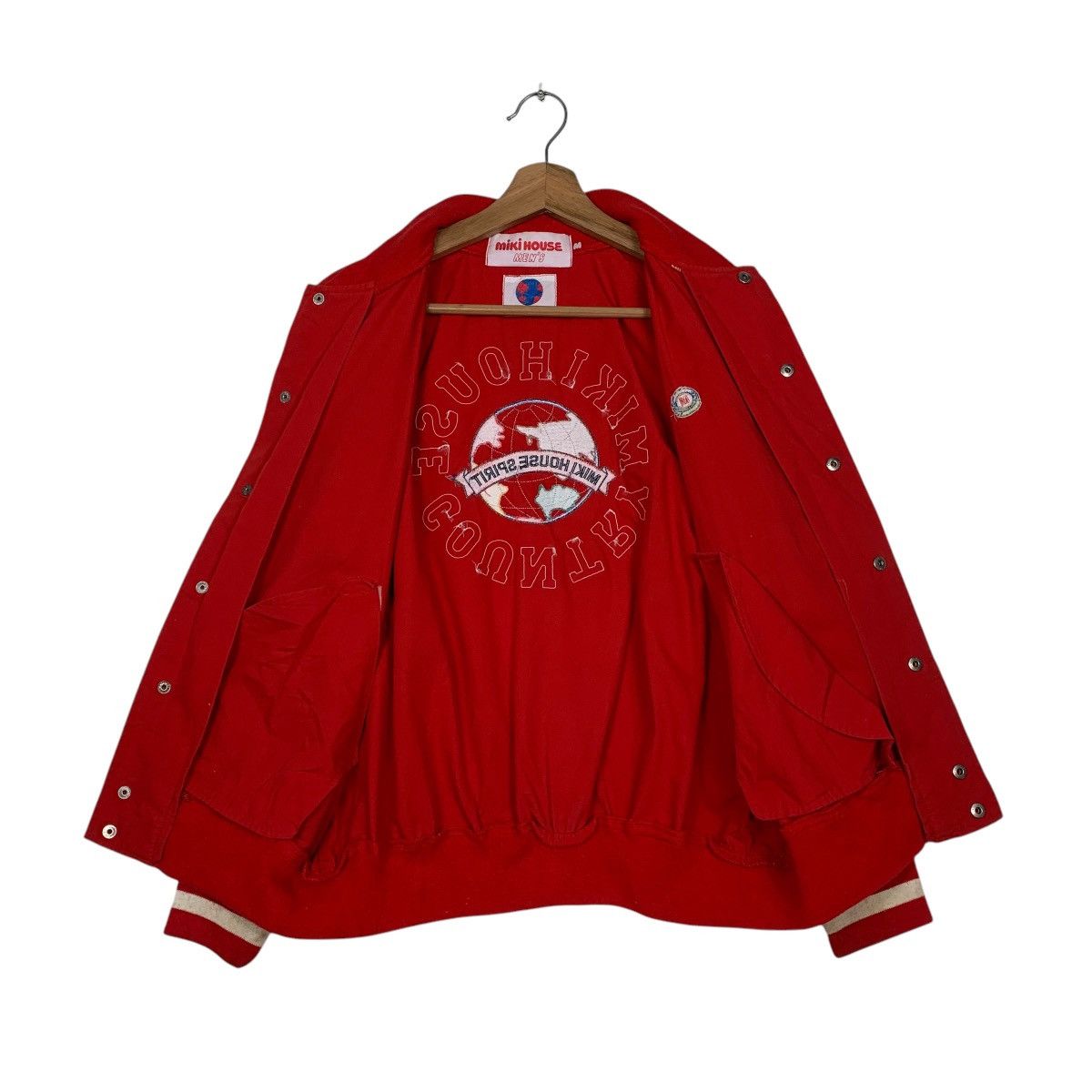 Japanese Brand Miki House Country Big Logo Varsity Jacket Size US M / EU 48-50 / 2 - 11 Thumbnail