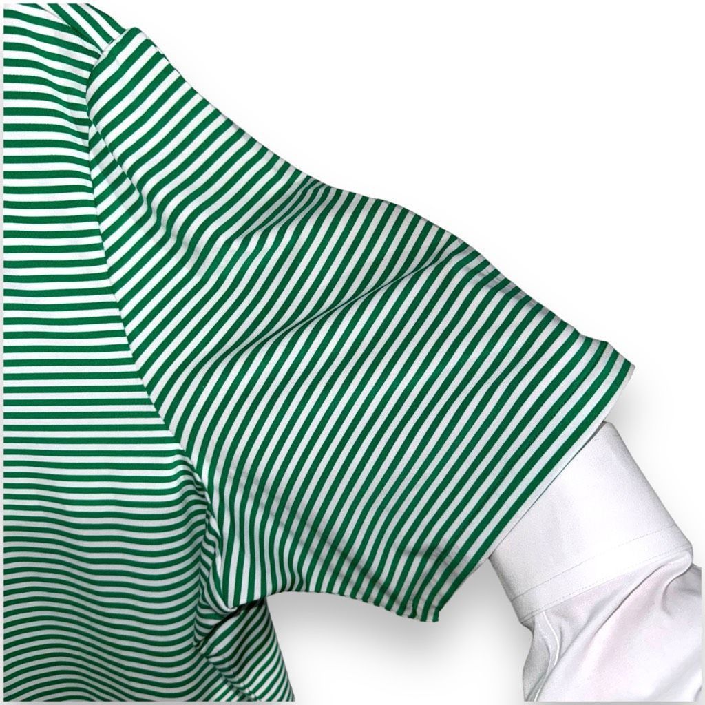 RLX Ralph Lauren NWT Ralph Lauren RLX Green & White Stripe Golf Polo Shirt XL Size US XL / EU 56 / 4 - 7 Thumbnail