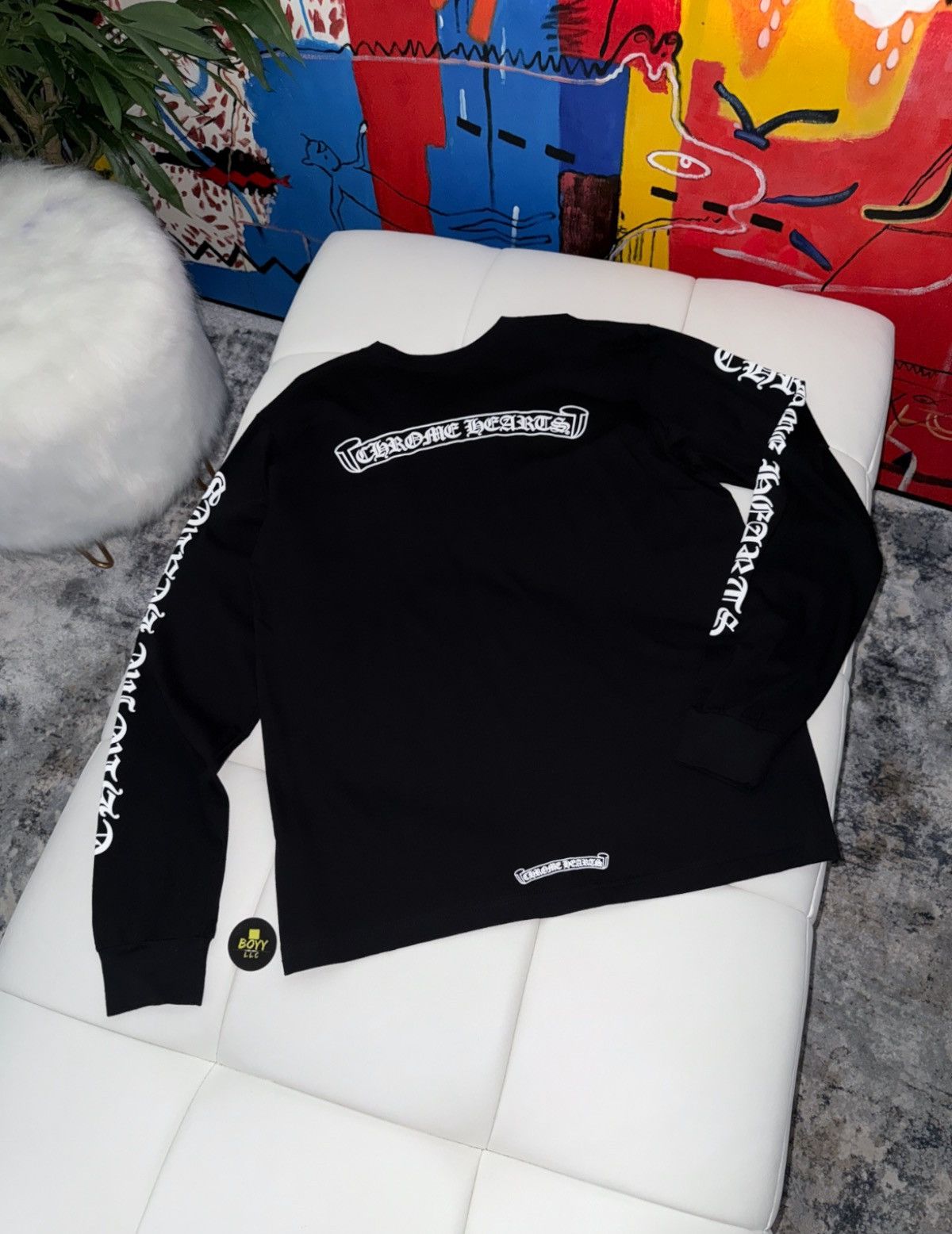 Chrome Hearts Chrome hearts logo long sleeve t shirt Size US XL / EU 56 / 4 - 1 Thumbnail