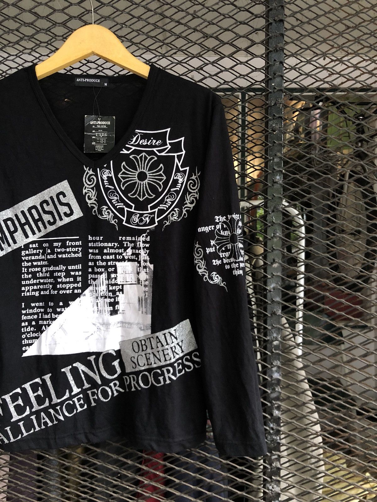 Japanese Brand JAPANESE ANTI PRODUCE LONG SLEEVE LIKE CHROME HEARTS STYLE Size US M / EU 48-50 / 2 - 2 Thumbnail