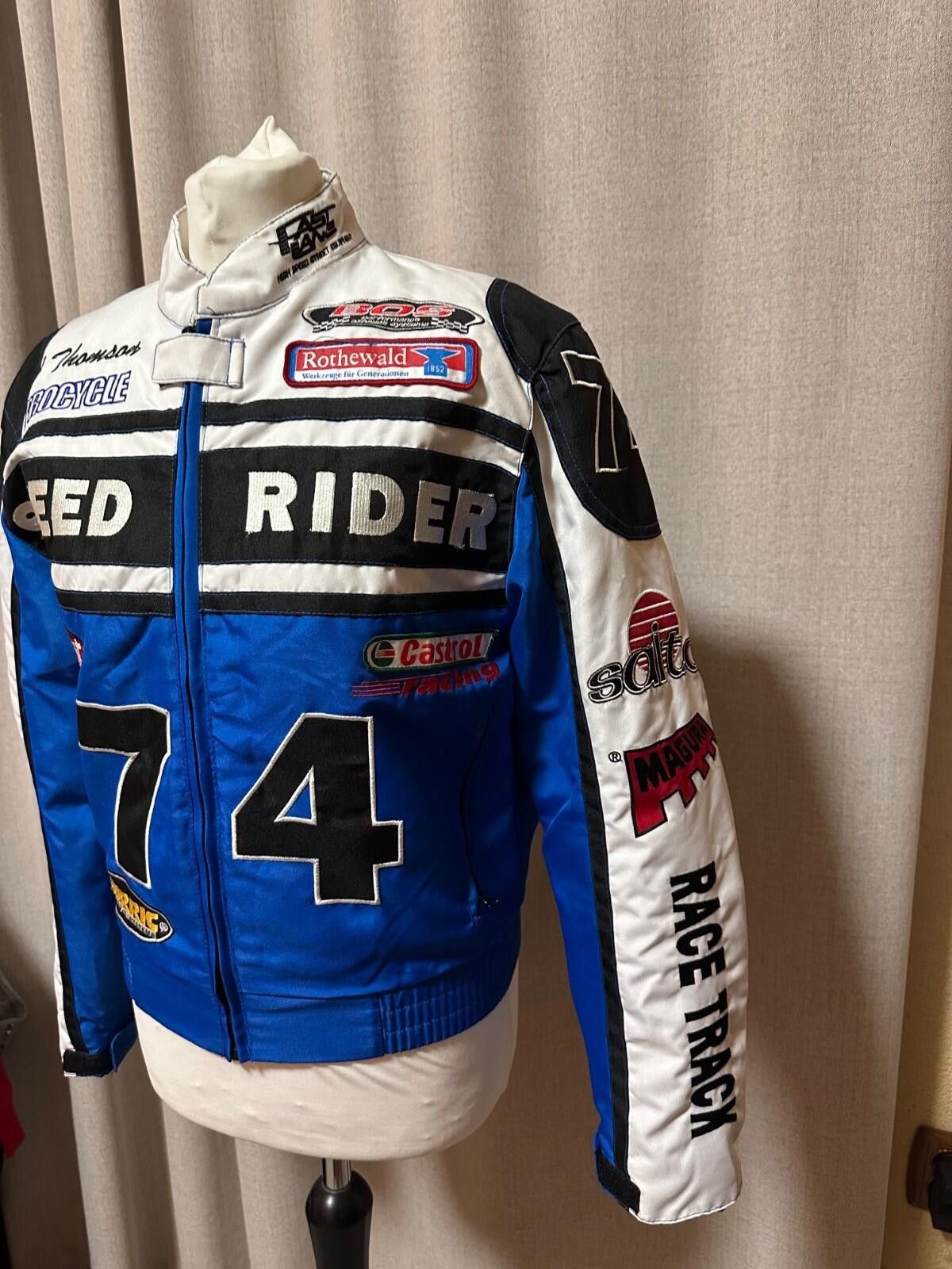 Other Vintage Fast Lane Speed Freak Moto Racing Sport Biker Jacket Size US XS / EU 42 / 0 - 4 Thumbnail