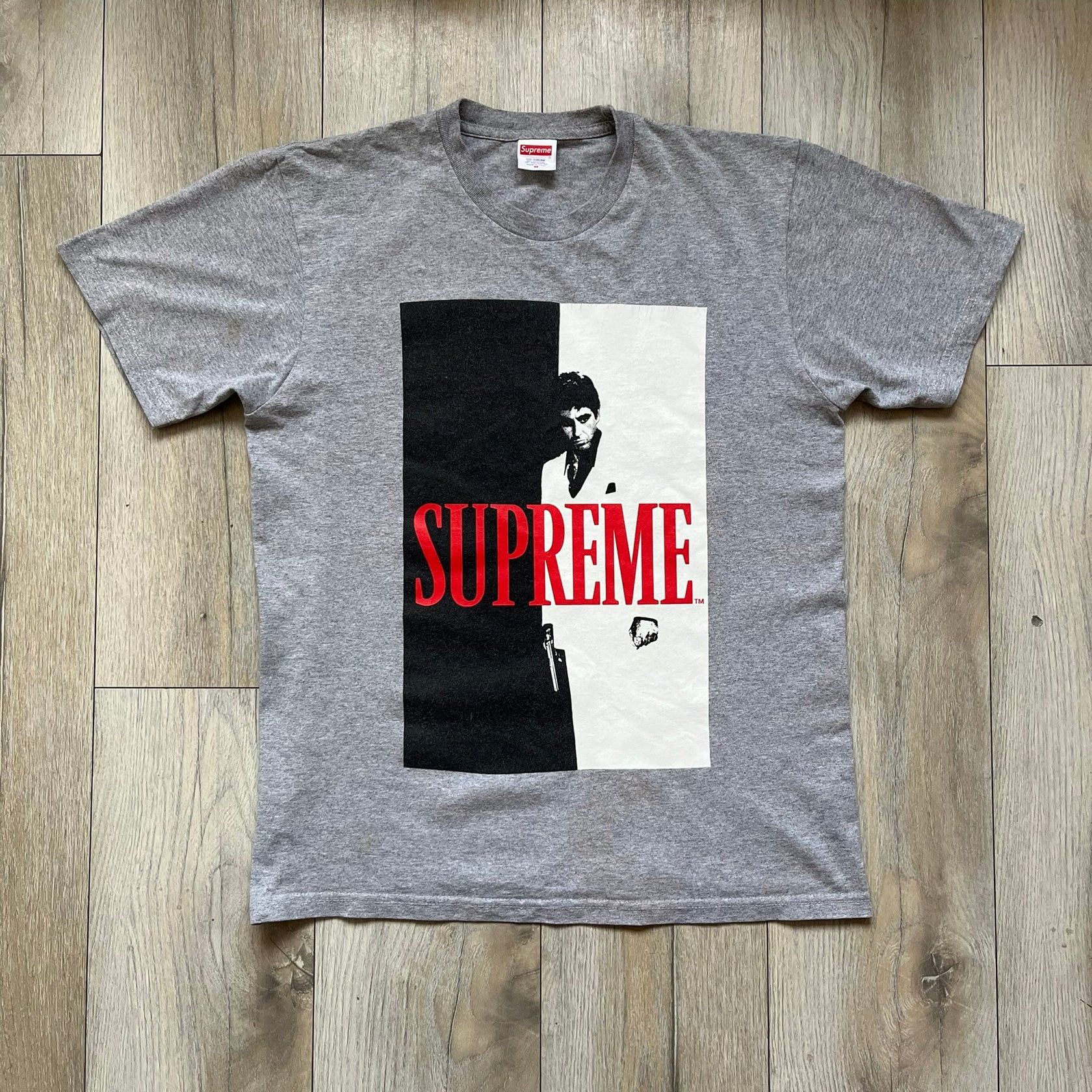 Supreme Supreme FW17 Scarface Split Grey Tee Size US M / EU 48-50 / 2 - 1 Thumbnail