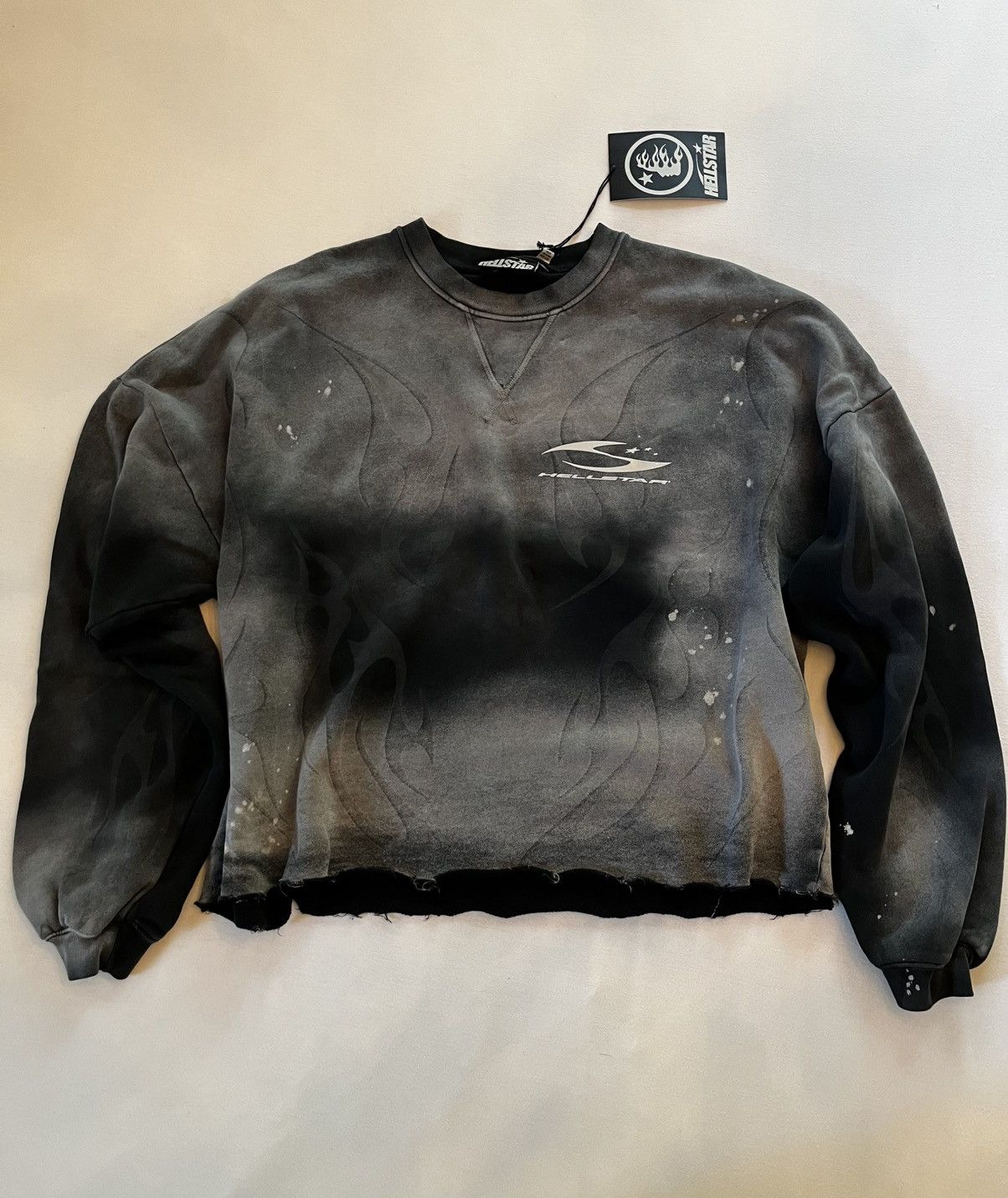 HELLSTAR Hellstar Burned Tribal Crewneck Size US M / EU 48-50 / 2 - 1 Thumbnail