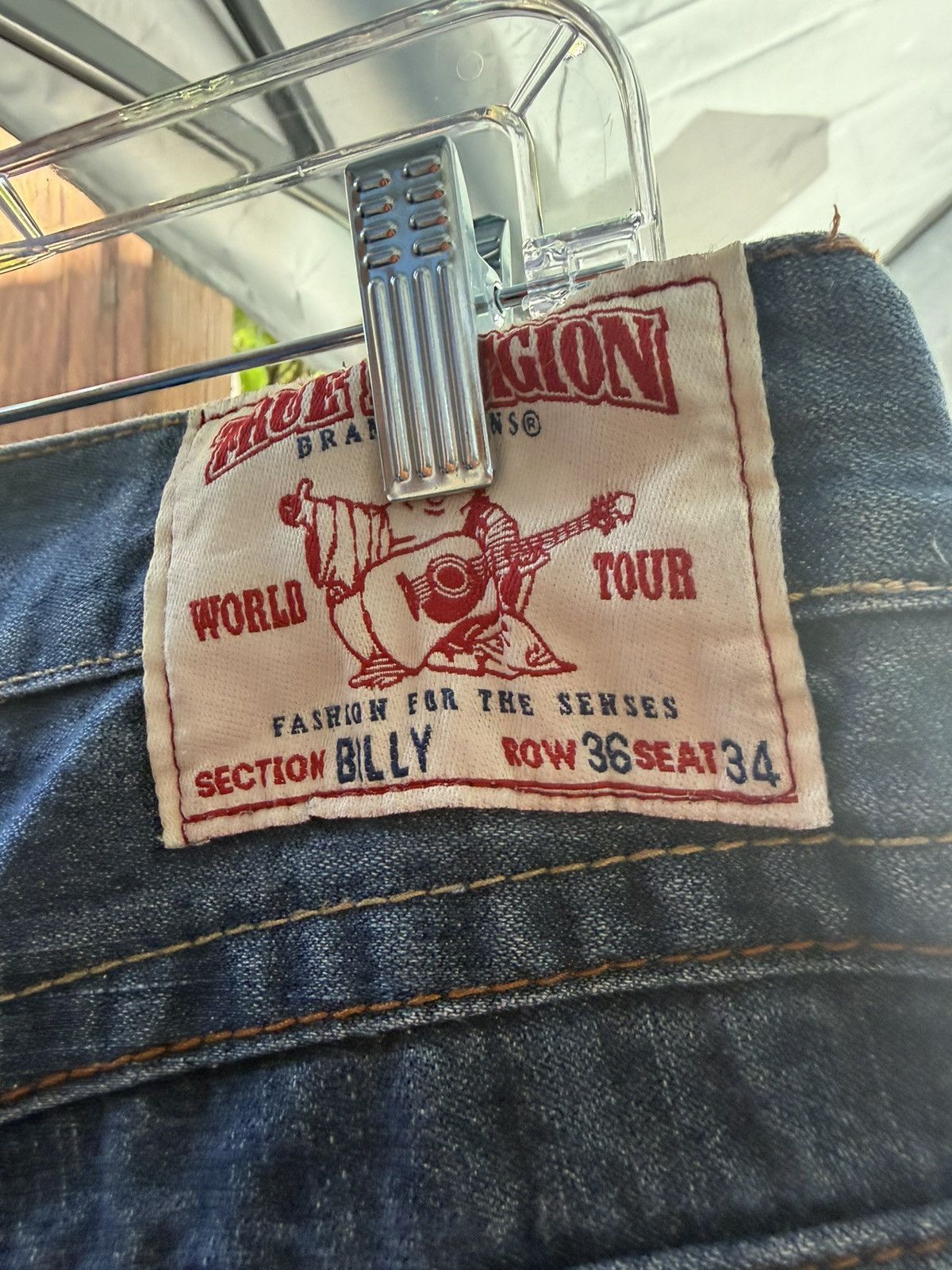 True Religion True Relgion Jeans with Crazy backpocket design Size US 34 / EU 50 - 4 Thumbnail