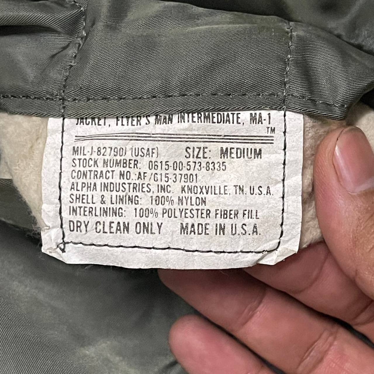 Alpha Industries Vintage Alpha Industries Ma 1 Bomber Jacket Military Size US M / EU 48-50 / 2 - 10 Thumbnail