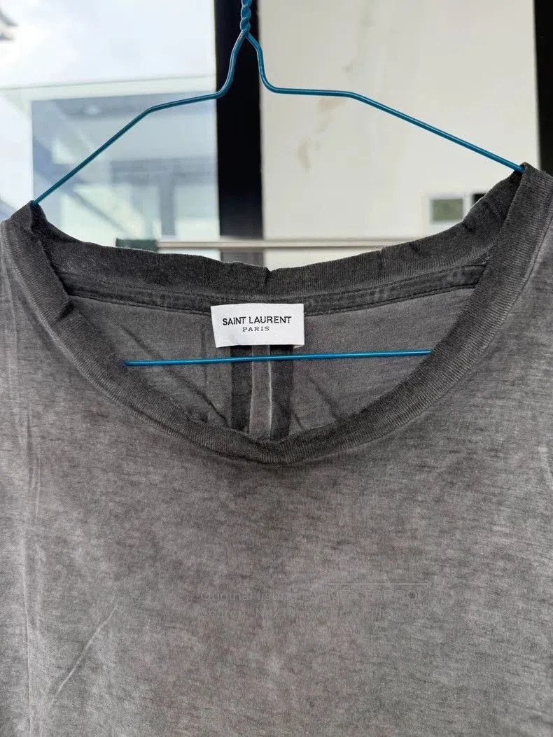 Saint Laurent Paris SAINT LAURENT Distressed Silk T-Shirt. Size US S / EU 44-46 / 1 - 2 Thumbnail