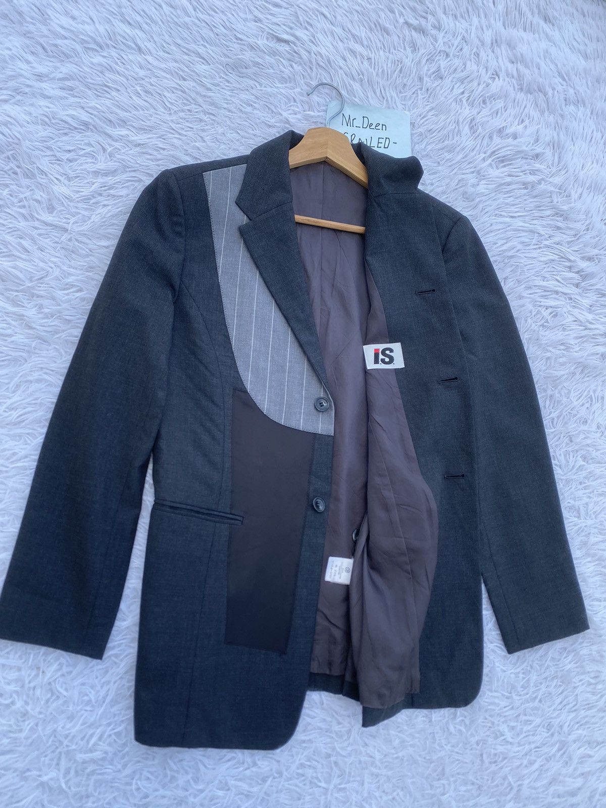 Issey Miyake Rare Vintage Issey Miyake Hybrid Patchwork Blazer Jacket Size 34R - 9 Thumbnail