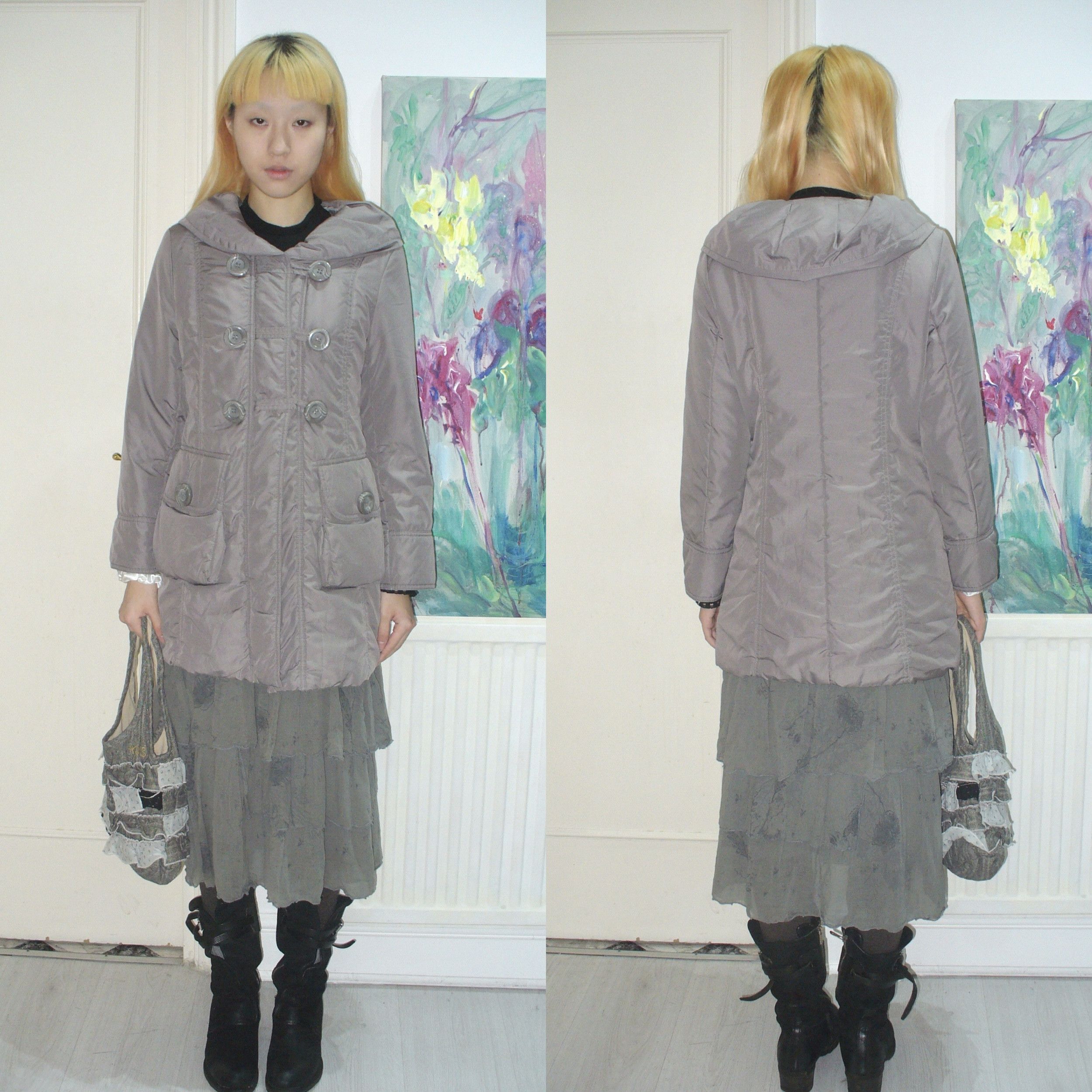 Other Japanese vintage grey puffer coat Size S / US 4 / IT 40 - 1 Thumbnail