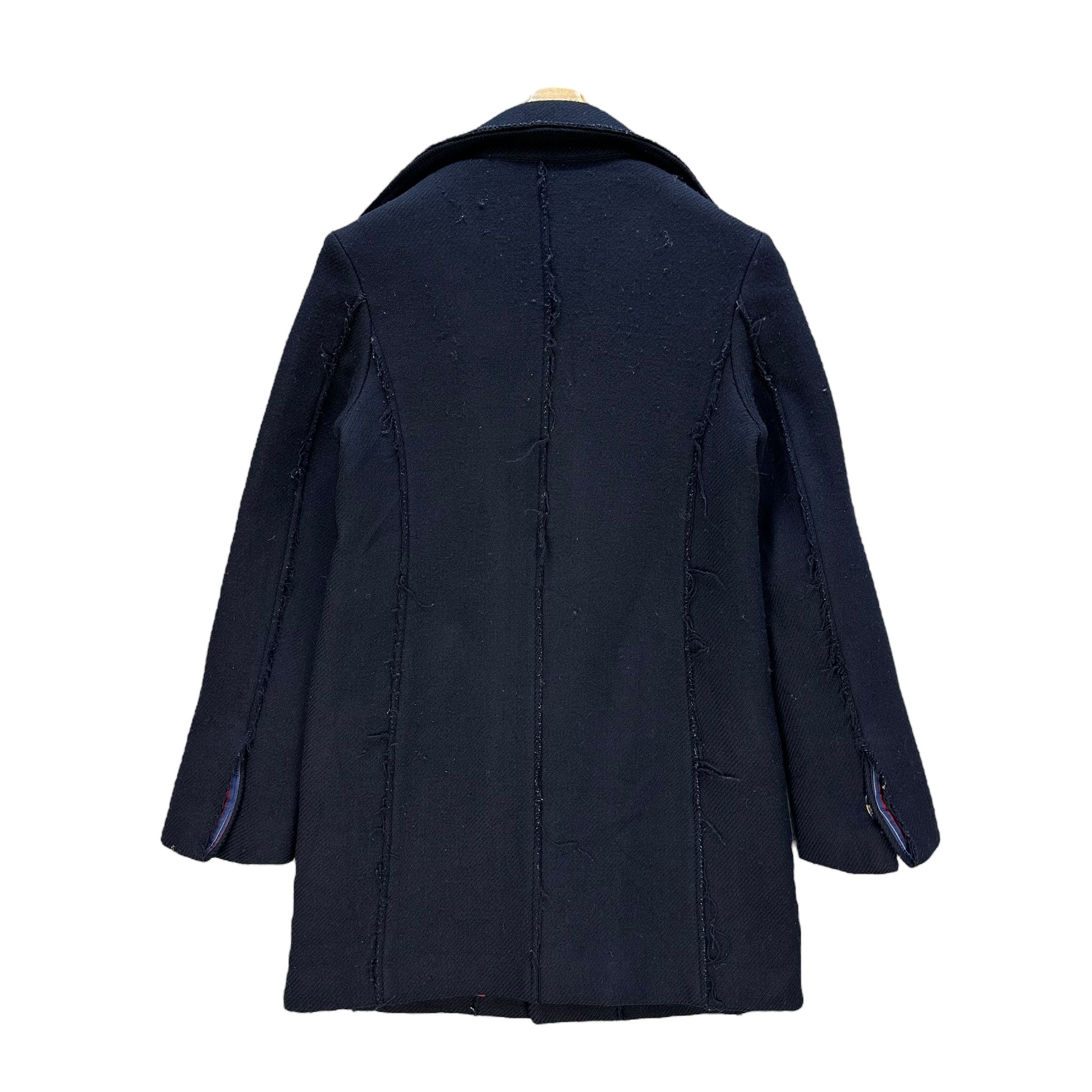 SUNAO KUWAHARA Snap Button Wool Coat Jacket #A64-1543