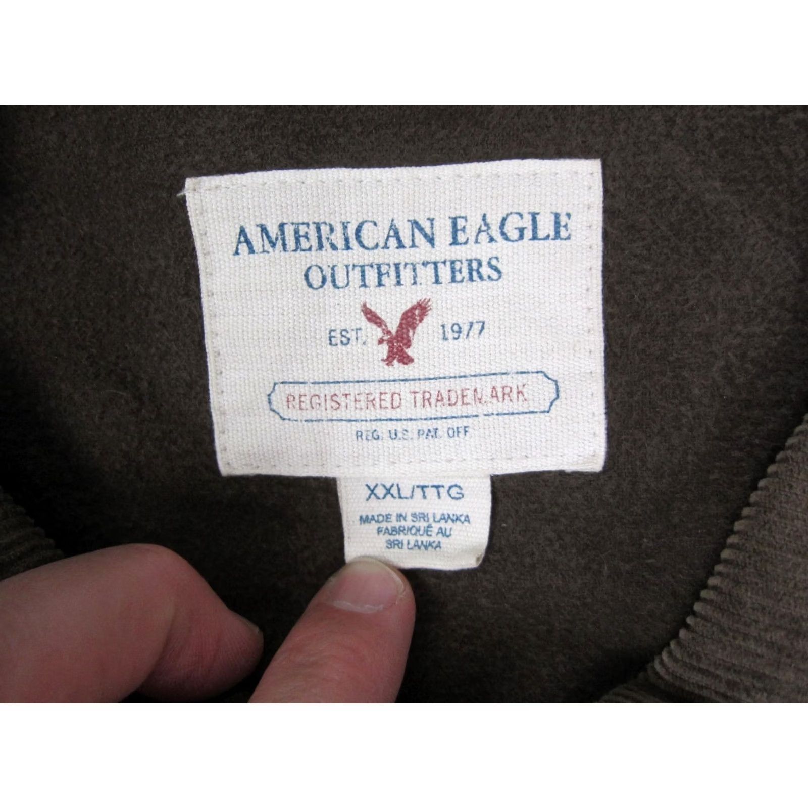 American Eagle Outfitters American Eagle Jacket Mens 2XL Brown Canvas Bomber Zip Up Workwear Casual 90s Logo Size US XXL / EU 58 / 5 - 4 Thumbnail
