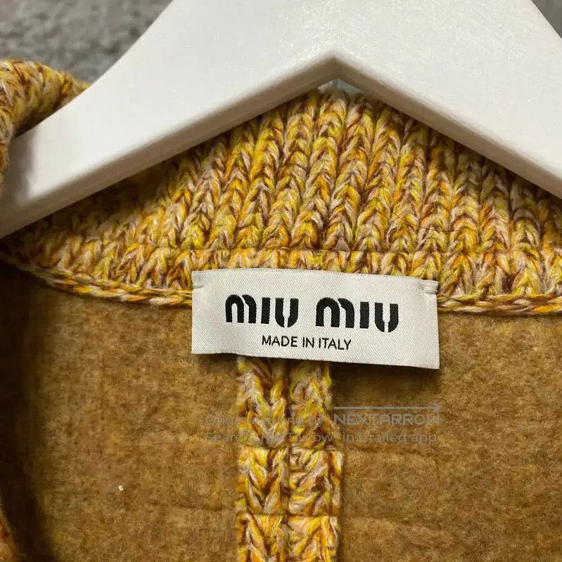 Miu Miu Yellow Women's Jacket for Spring/Fall .