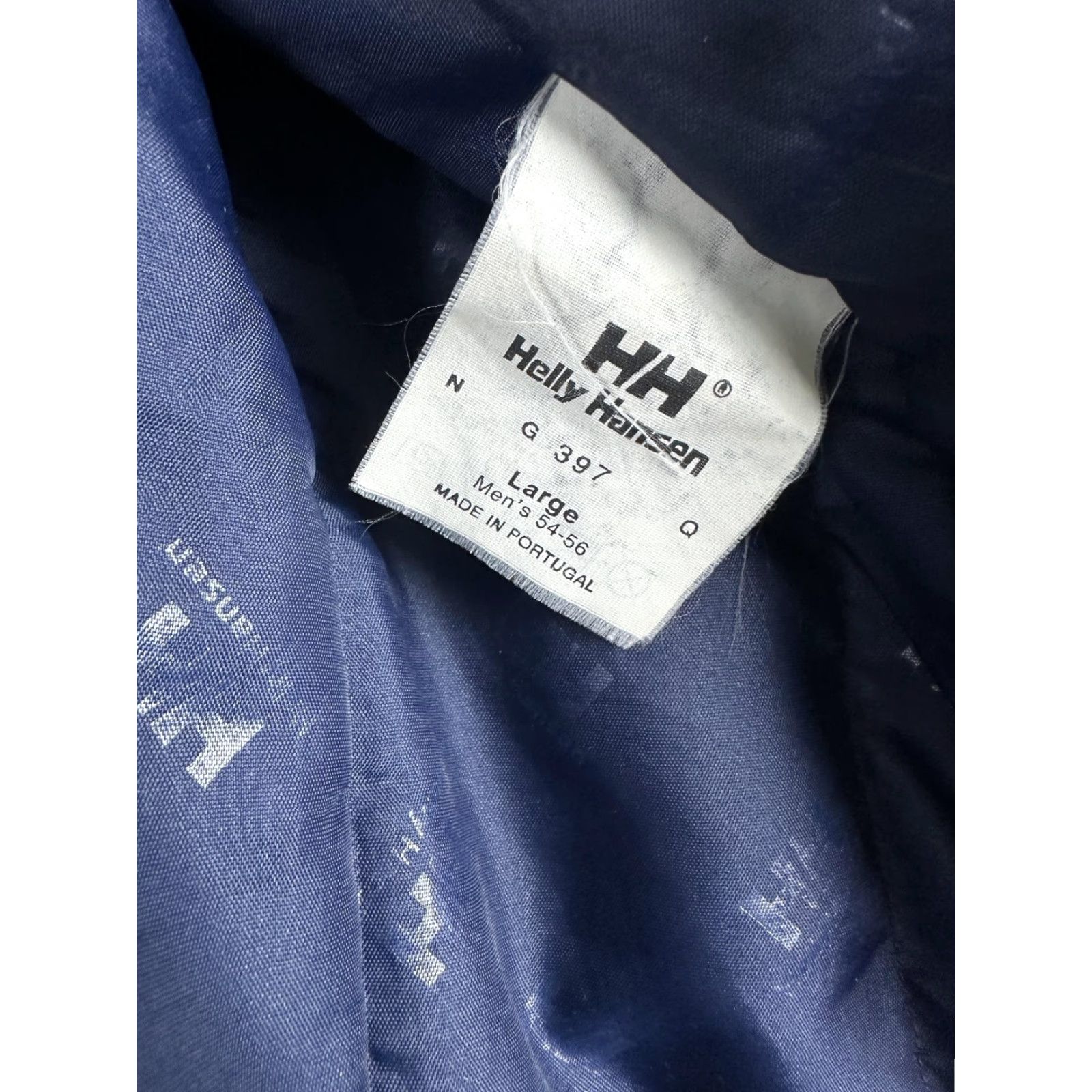 Helly Hansen VINTAGE Helly Hansen Jacket Mens Large Navy Hooded Parka Quilted Lined Multi Pocket Size US L / EU 52-54 / 3 - 7 Thumbnail
