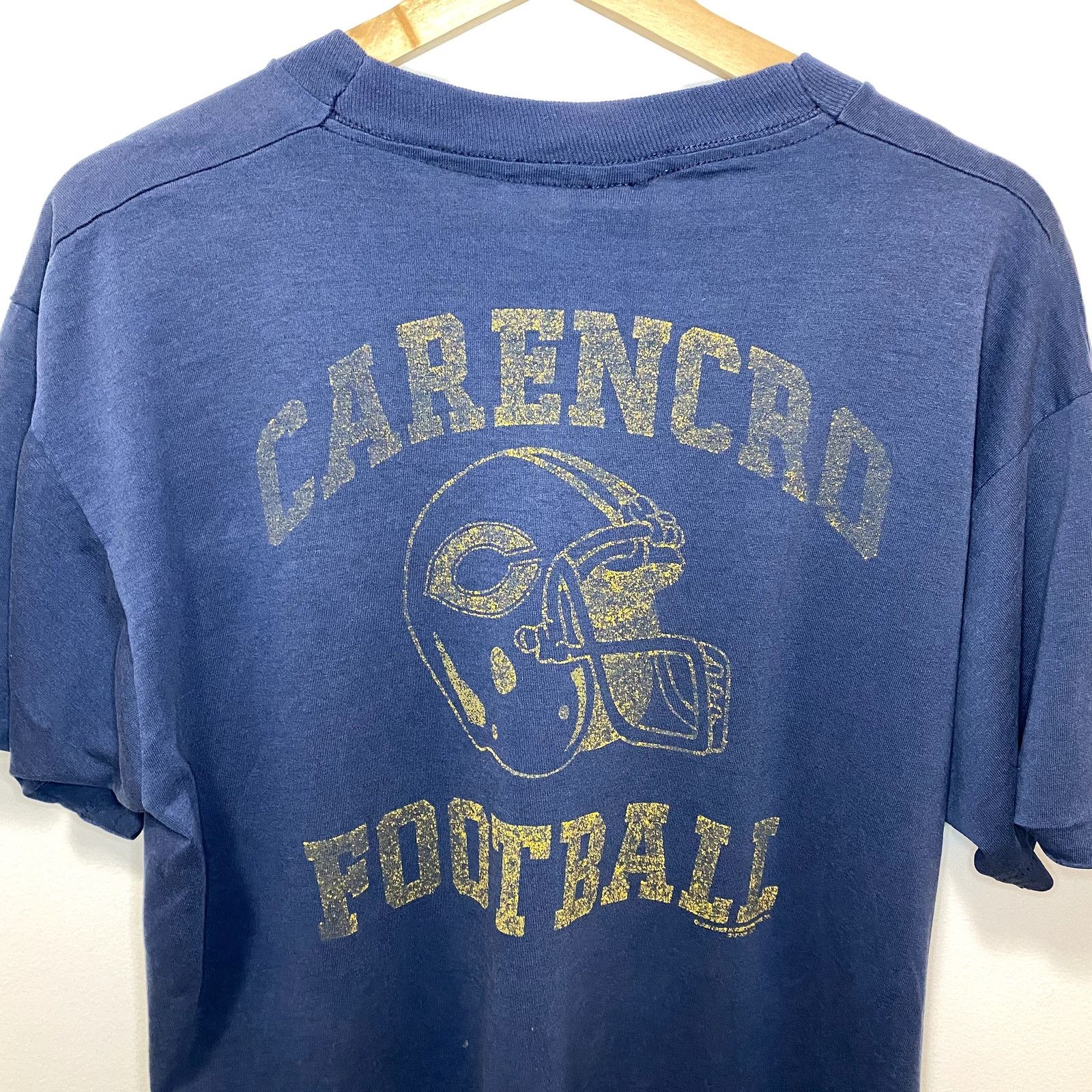 Fruit Of The Loom × Vintage Vintage Thin & Soft Football Helmet T Shirt 90s Size US L / EU 52-54 / 3 - 4 Thumbnail