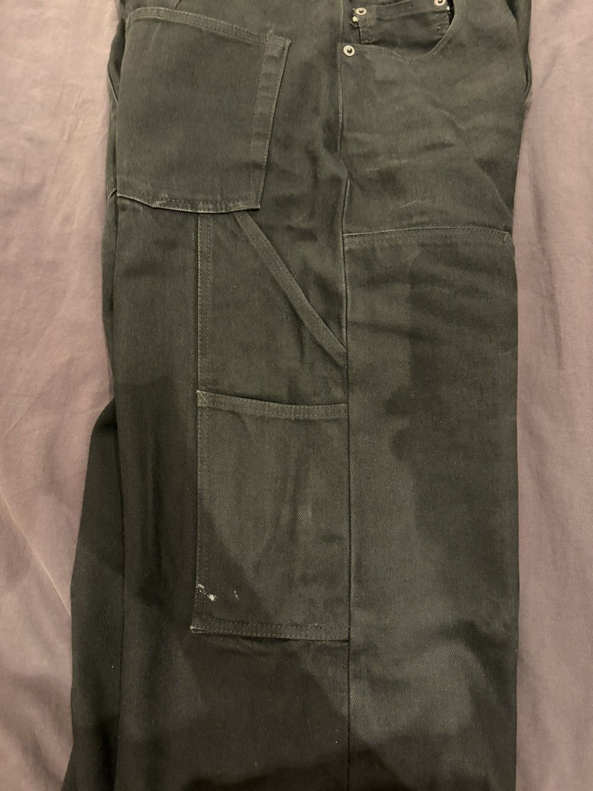 Rick Owens Drkshdw geth double knee carpenters MIJ Size US 31 - 14 Thumbnail
